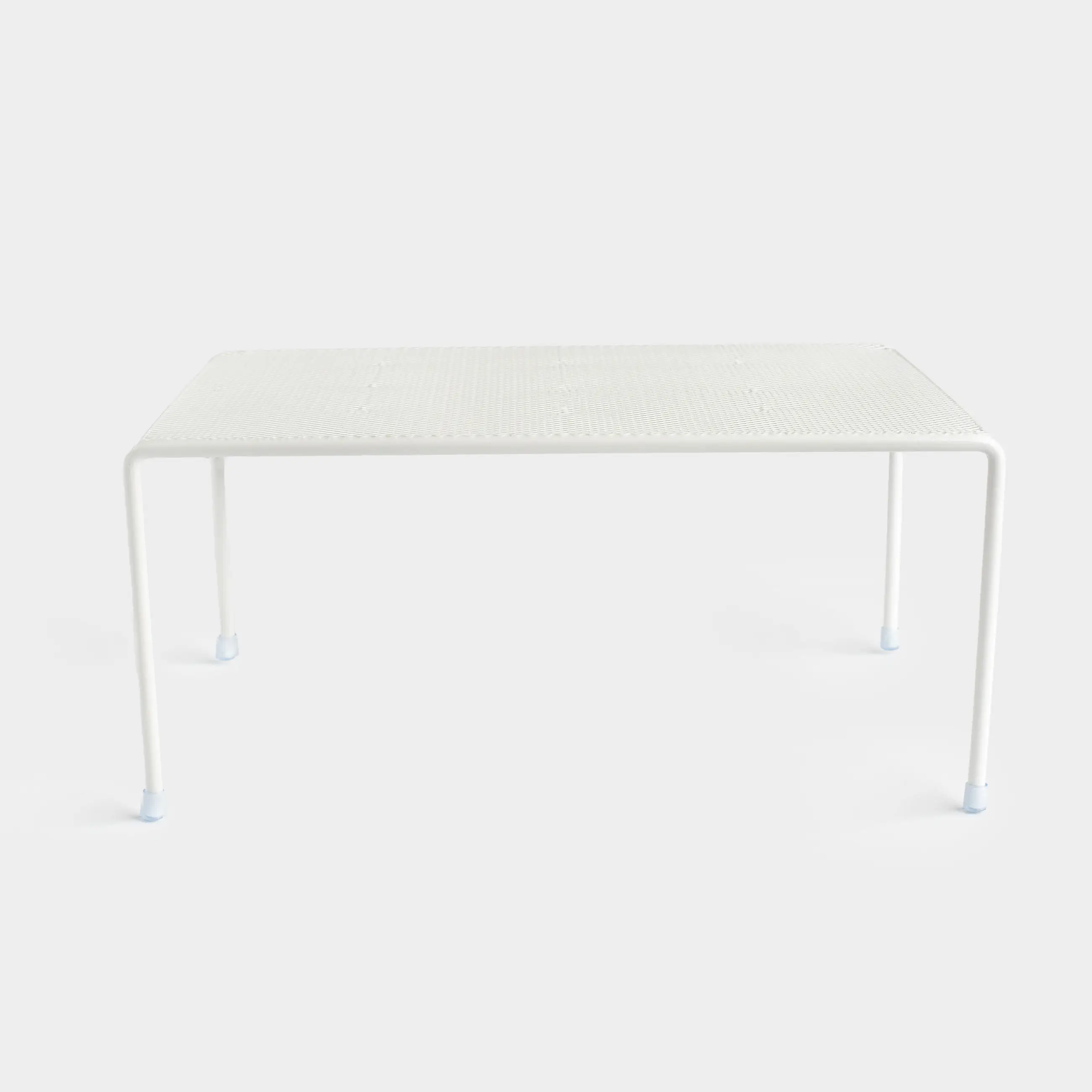 Shelf organizer for the cabinet, 30x23 cm, metal, milky, Grid, Method