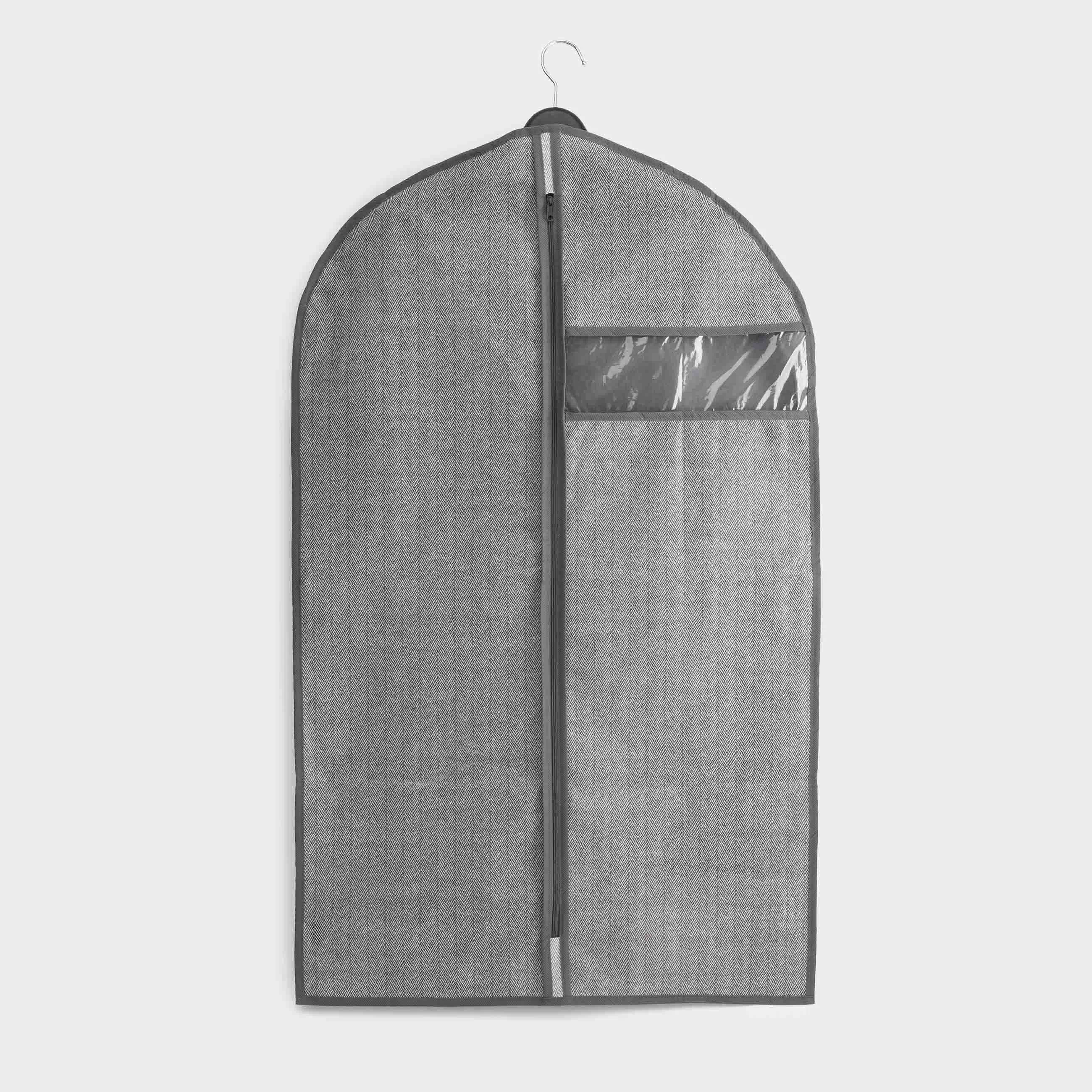 Cover for clothes, 60x100 cm, textile / PVC, grey, Pedant new, image-0