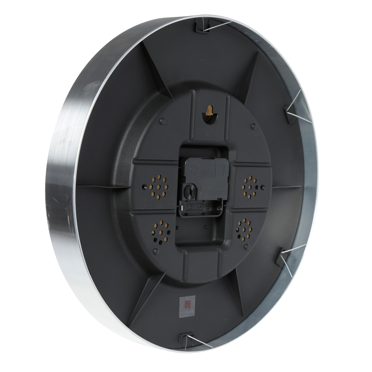 Wall clock, 31 cm, with thermometer and hygrometer, plastic / glass, round, white, Dial, image-2