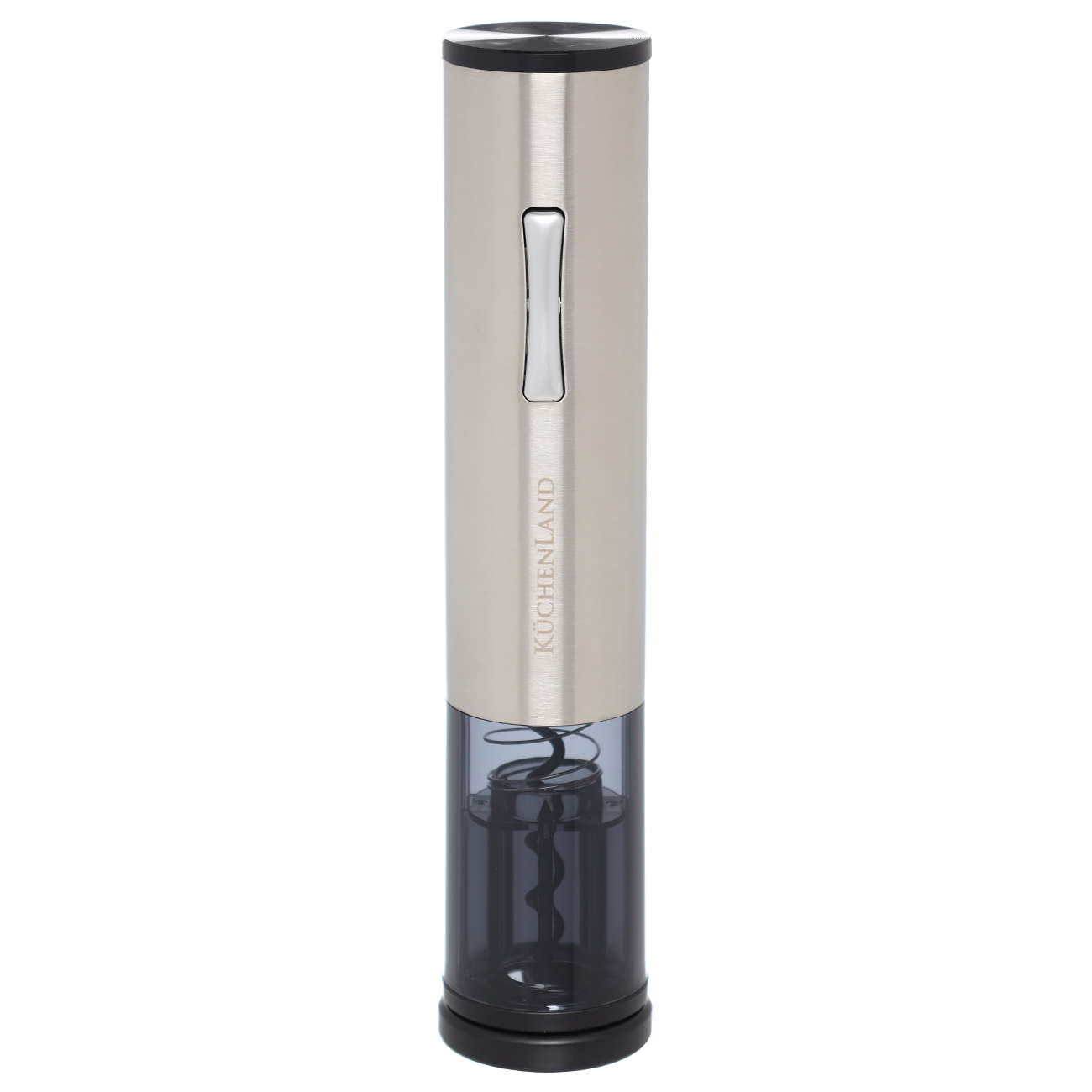 Electric corkscrew, 22 cm, with foil cutter, steel / plastic, LED B, Bar, image-2