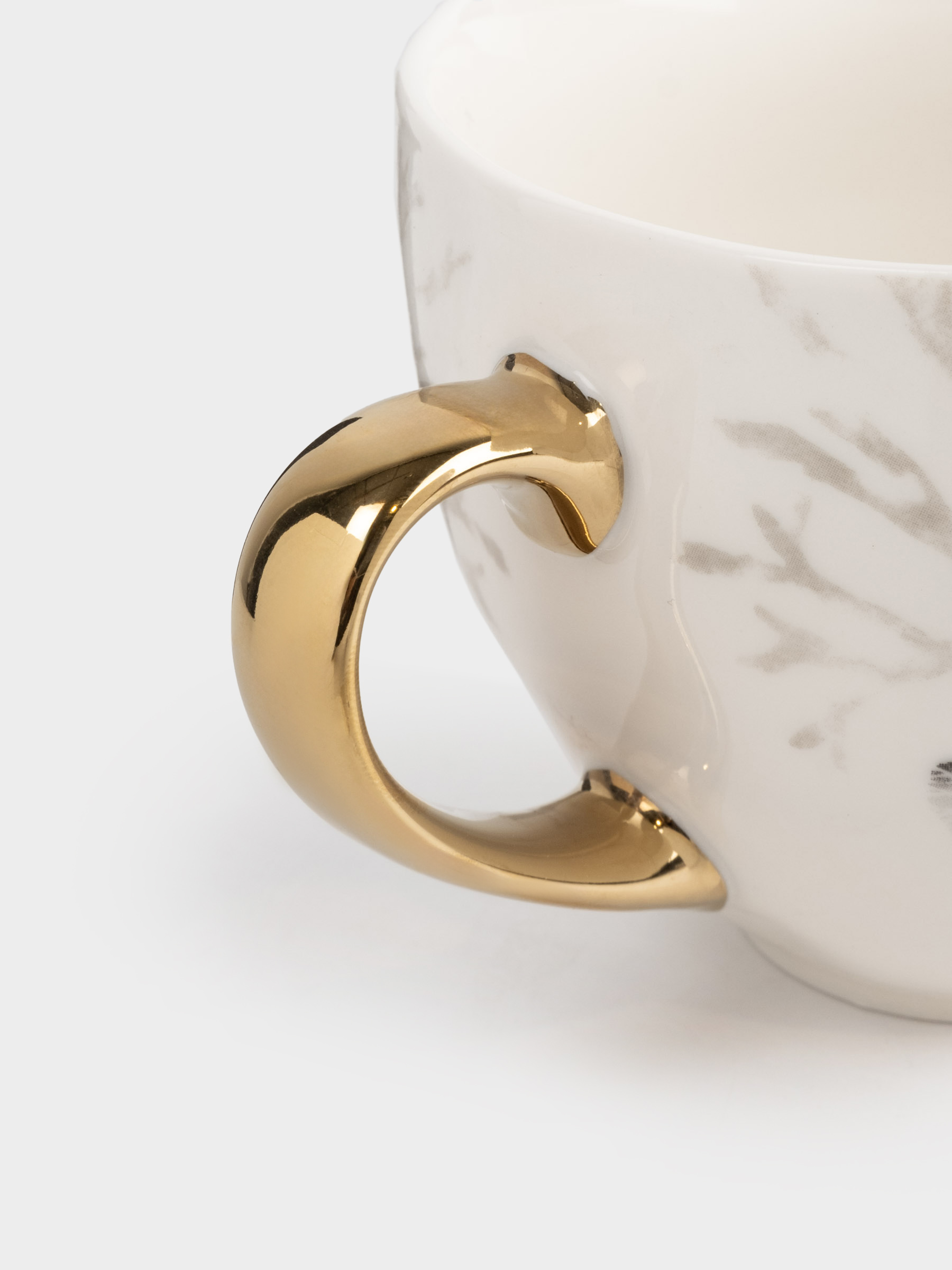 Mug, 430 ml, porcelain N, white and gold, Turtle, Grand turtle, image-5
