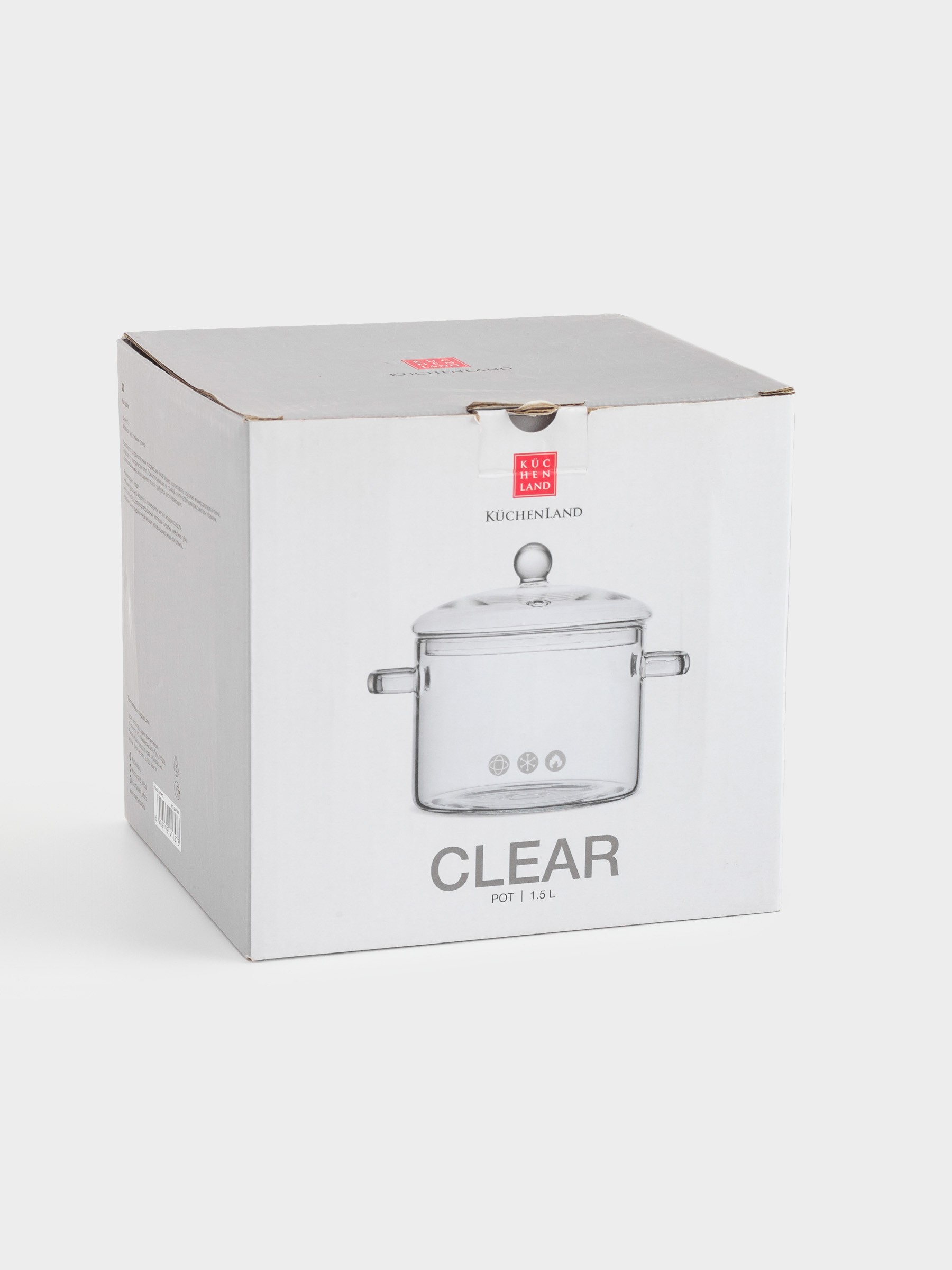 Pot, 1.5 l, glass B, Clear, image-4