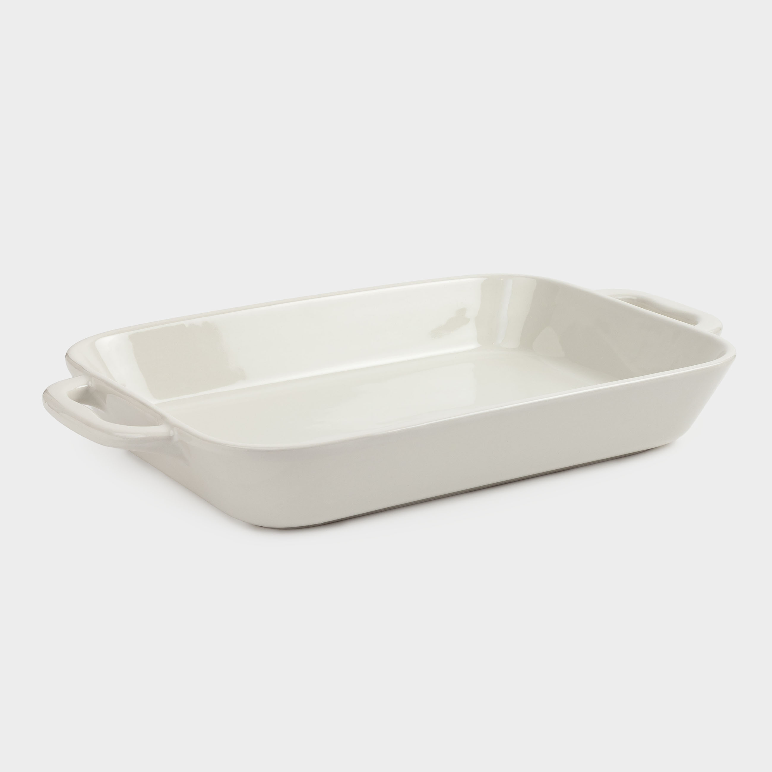 Baking dish, 34x24 cm, ceramic, rectangular, milk, Cakes ivory