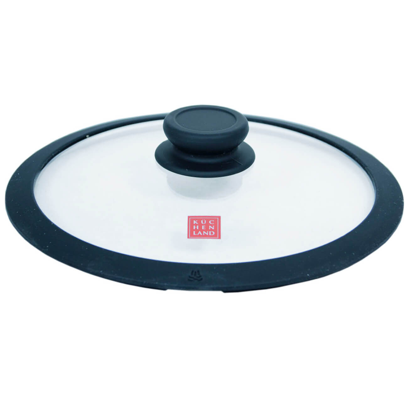 Lid, 28 cm, glass T / silicone, Solution accessory
