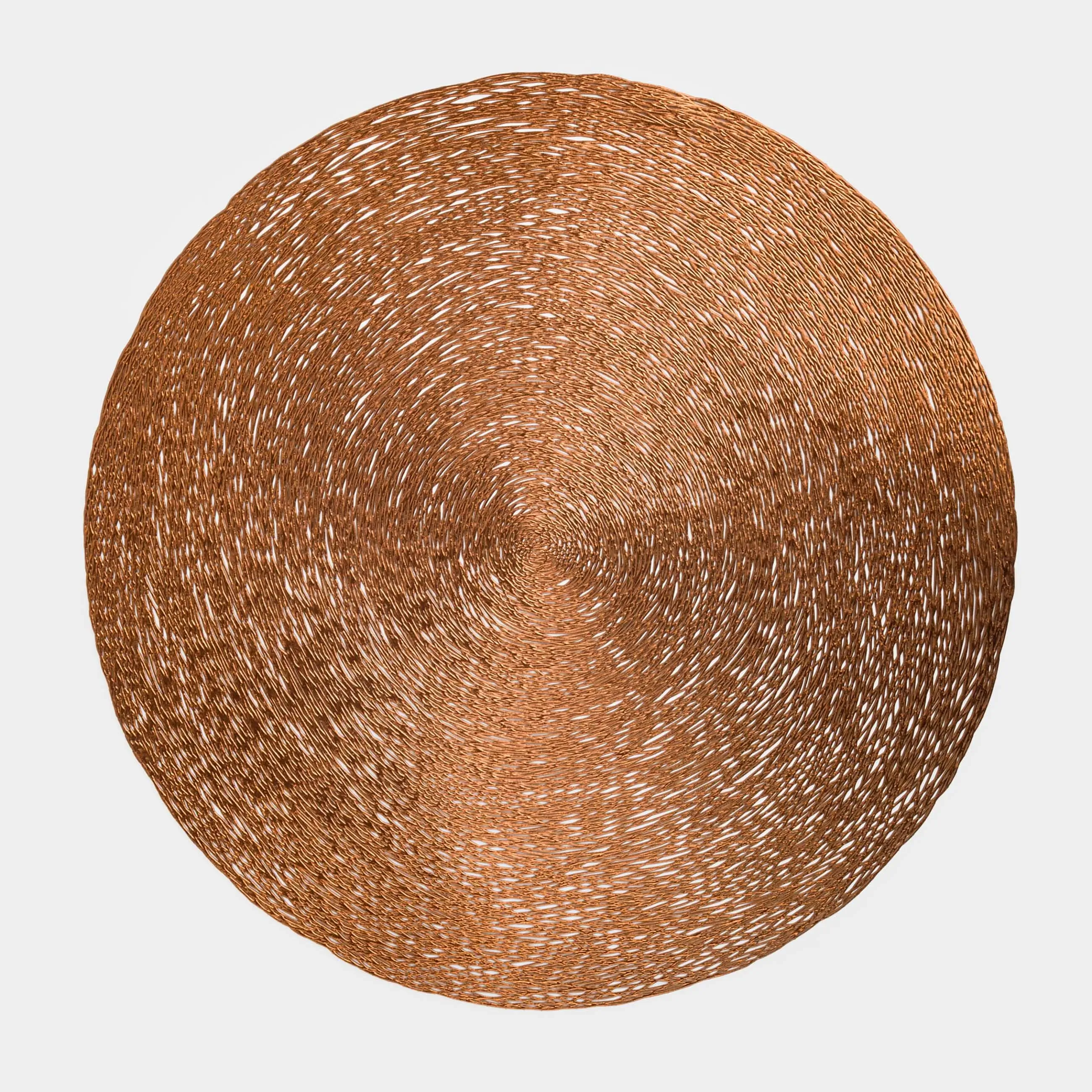 Placemat, 38 cm, PVC, round, copper, Azhur