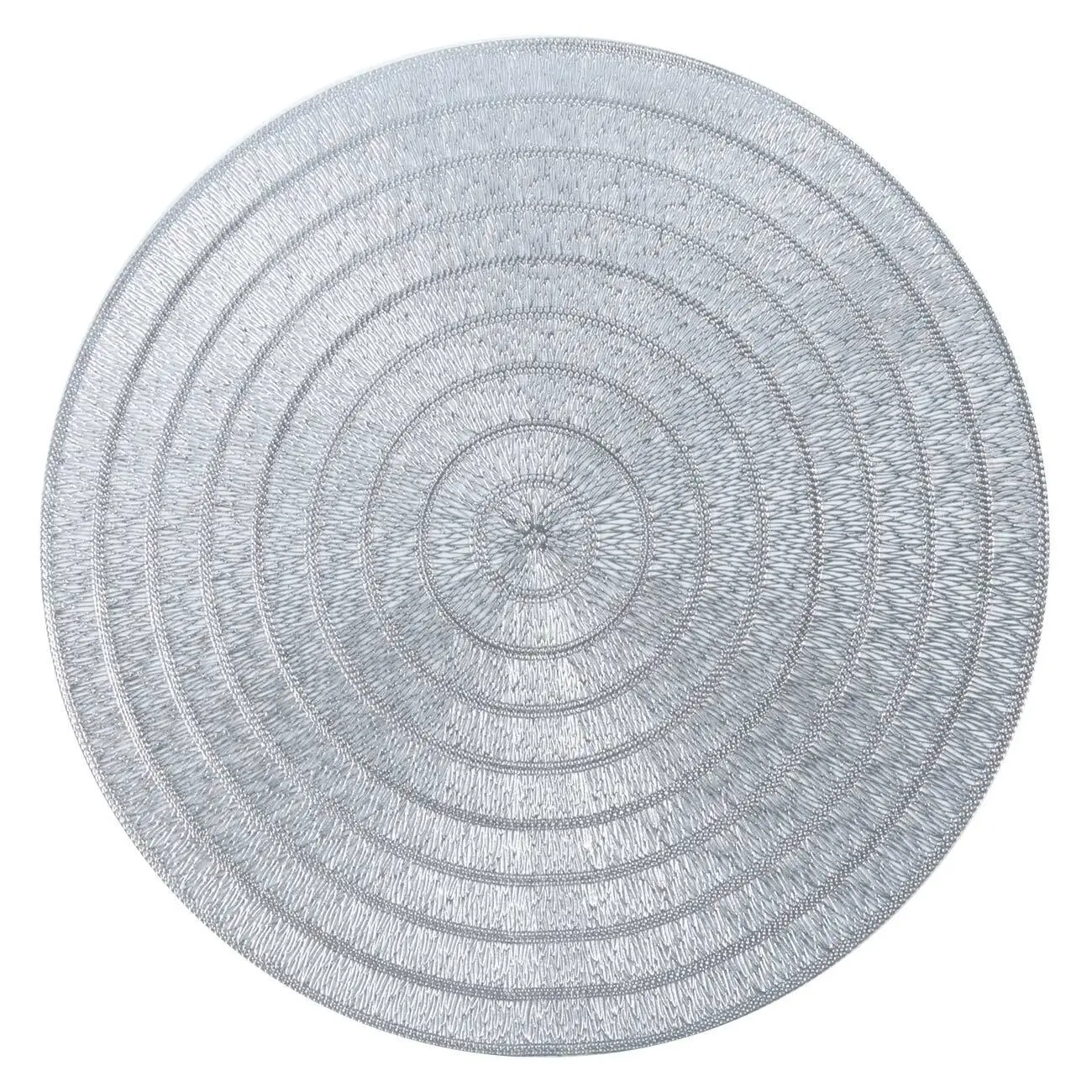 Napkin for appliances, 38 cm, PVC, round, silver, Patterns, Azhur