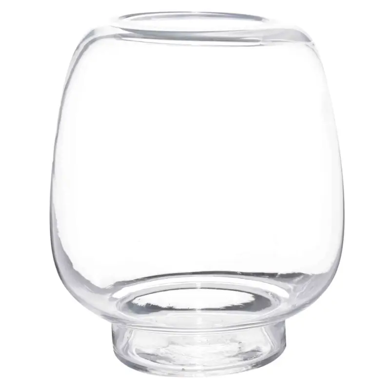 Flower vase, 23 cm, Glass, Clear