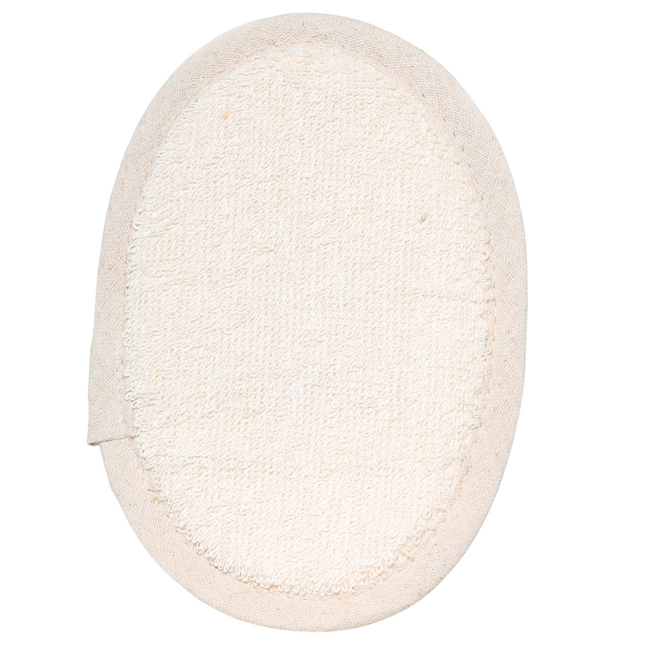 Body washcloth, 12x17 cm, with holder, bamboo / cotton, gray-beige, Bamboo spa, image-0