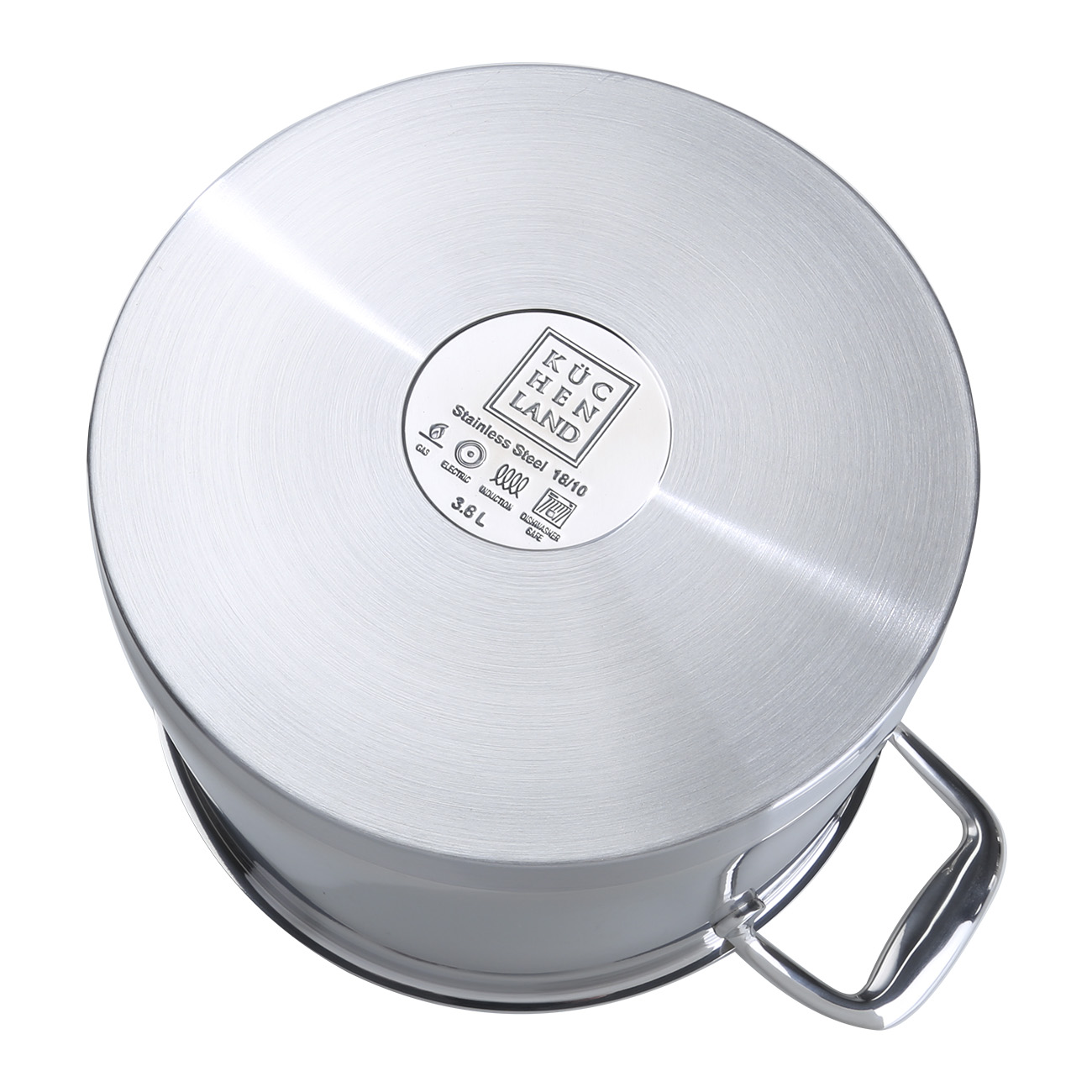 Pot with Lid, 20 cm, 3,8 l, Silver Stone