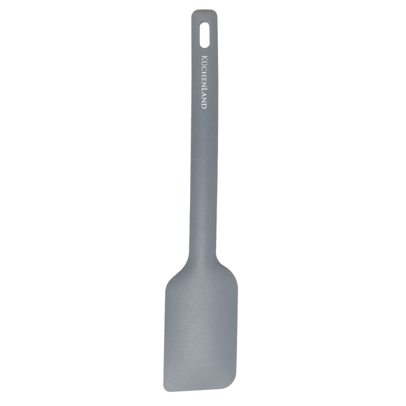 Spatula, 28 cm, silicone, grey, Grey steel