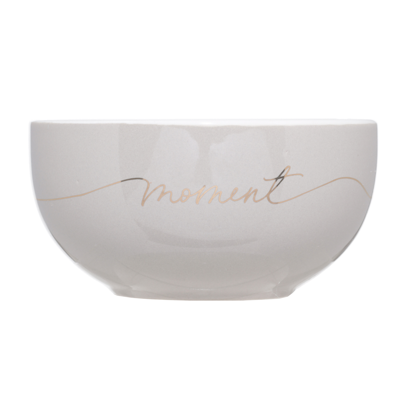 Bowl, 13x7 cm, porcelain N, beige-gray, Moment, Scroll