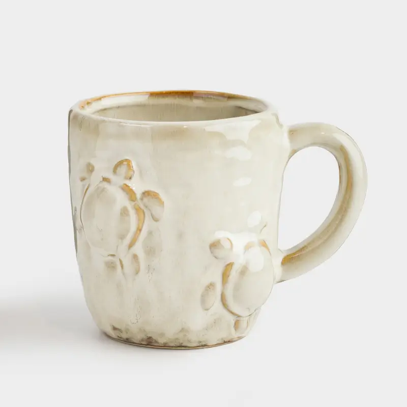 Mug, 350 ml, porcelain P, beige-brown, Turtles, Grand turtle ,image-0