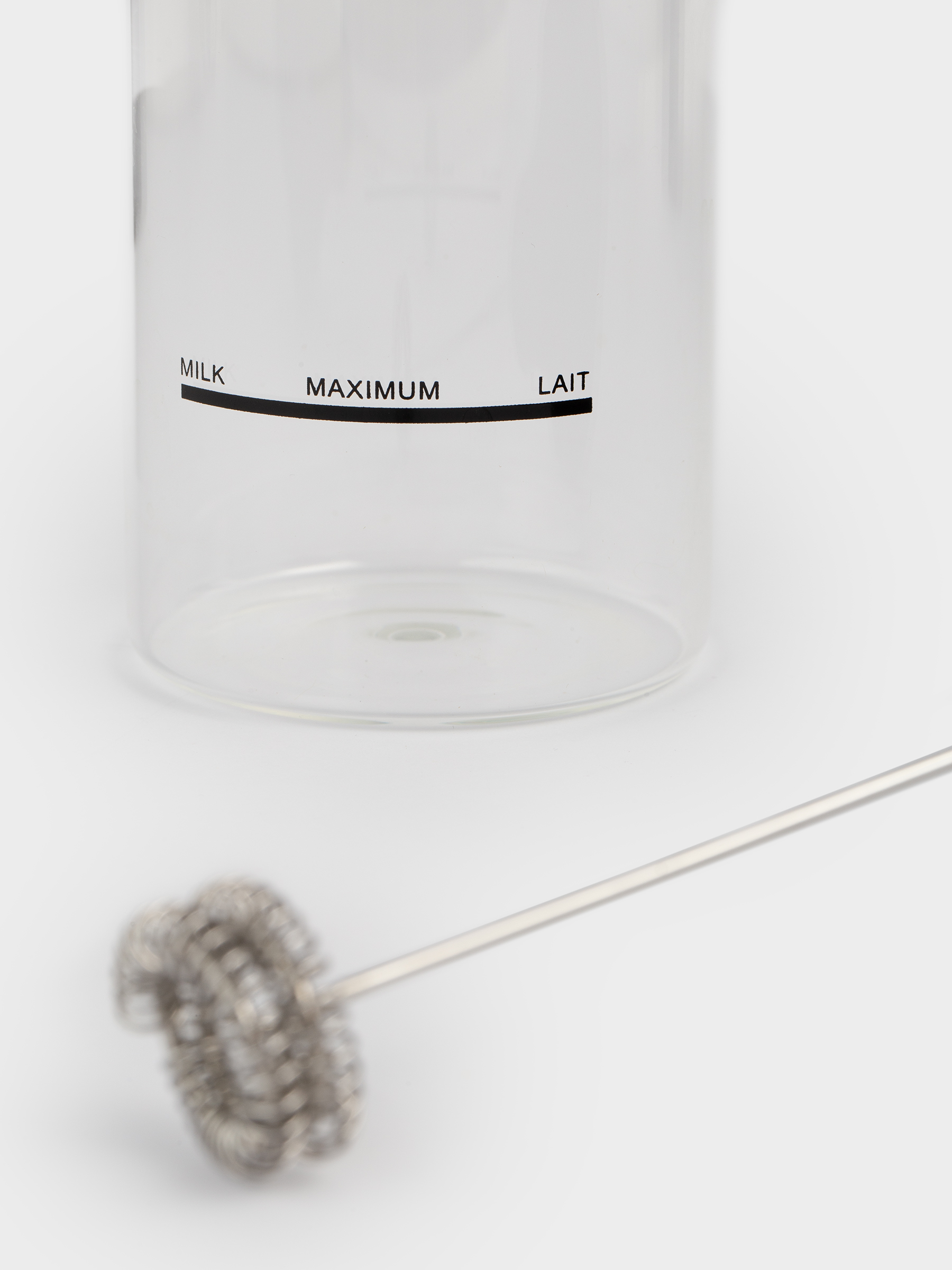 Milk frother, 450 ml, with capacity, glass B / plastic, Extra-light, image-2