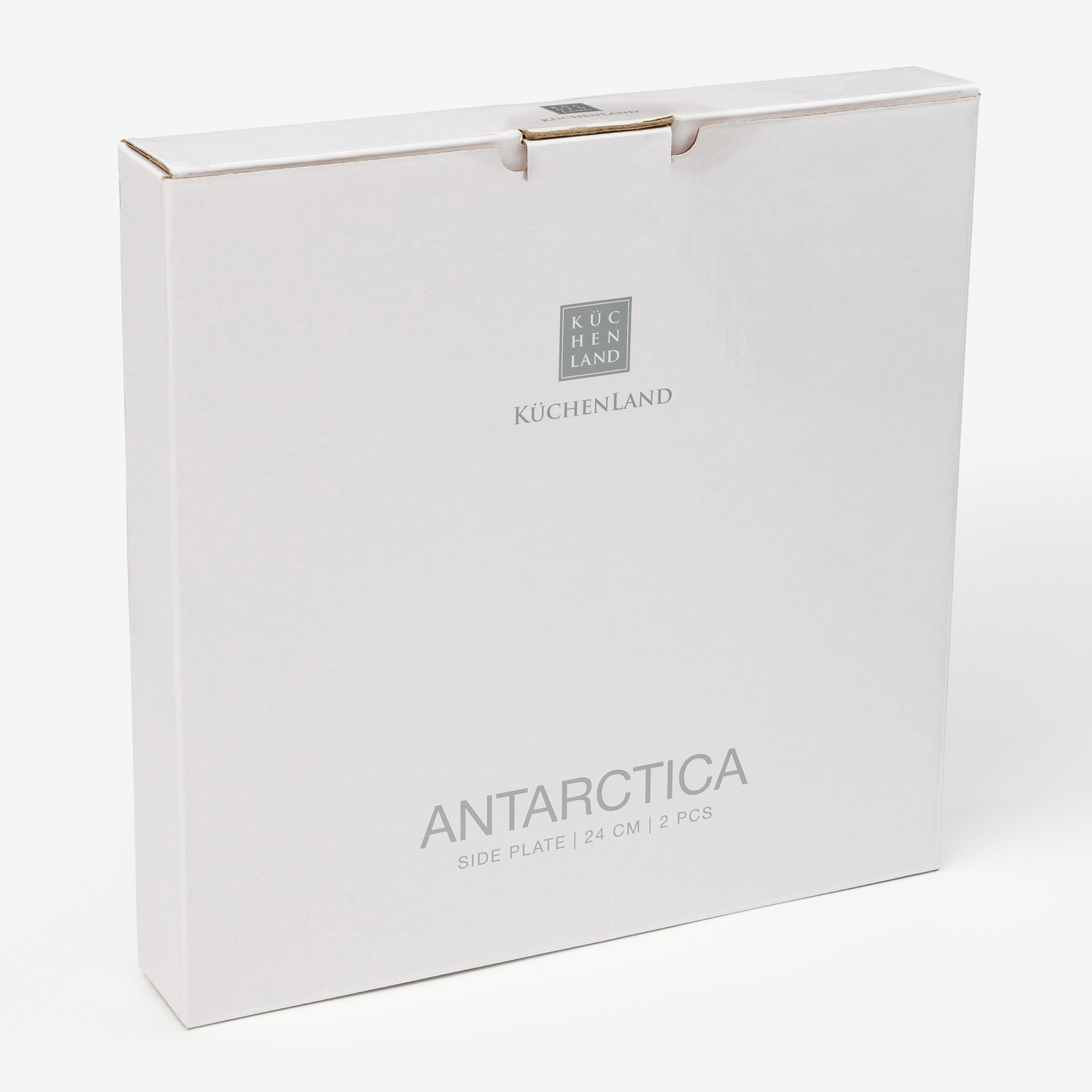 Snack plate, 24 cm, 2 pieces, porcelain F, Antarctica