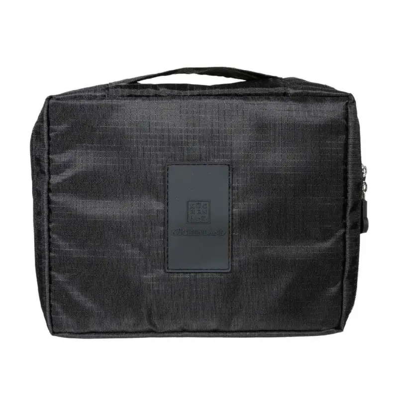 Travel cosmetic bag, 27x18 cm, polyester, black, Easy Travel