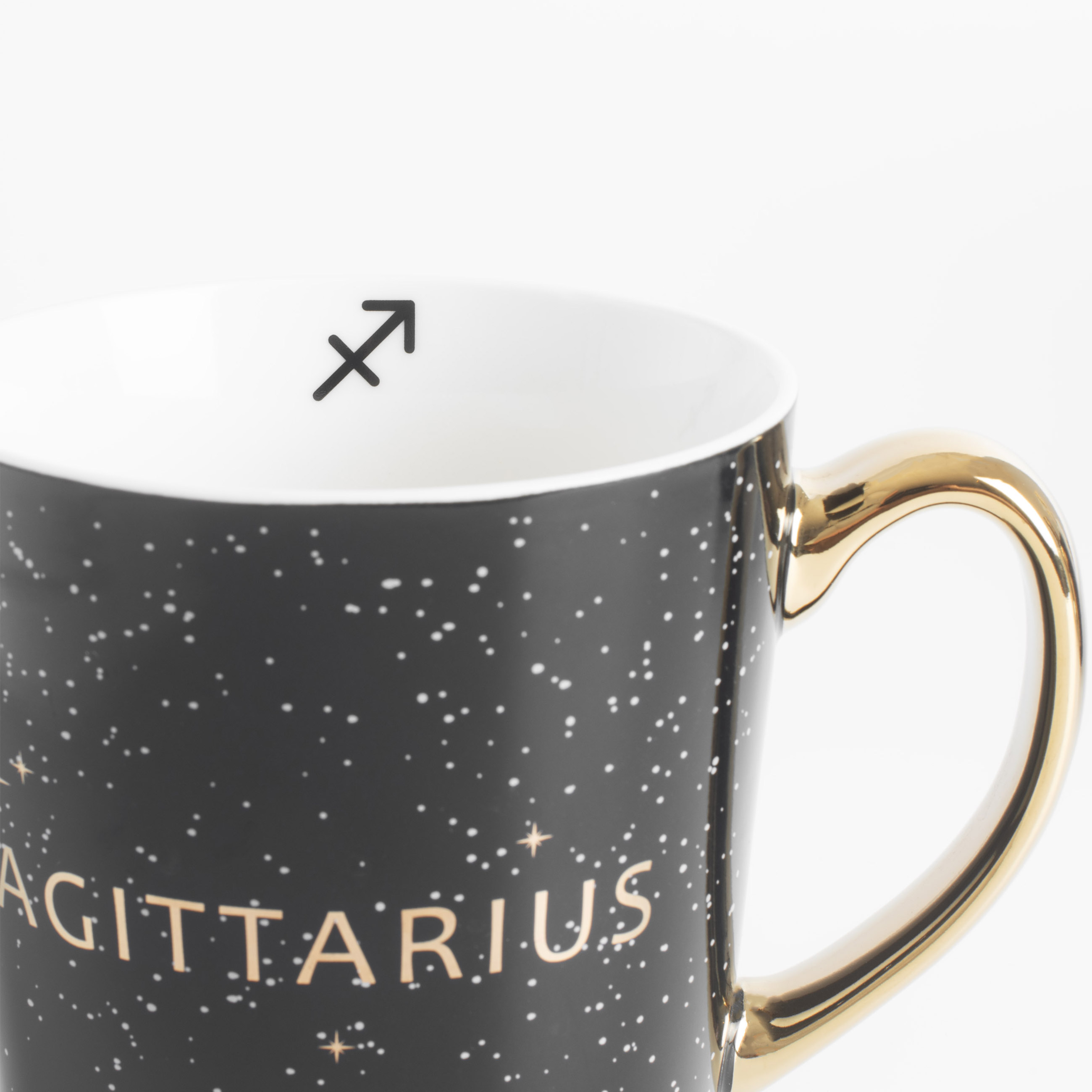 Mug, 500 ml, Porcelain N, black, Sagittarius, Zodiac, image-5
