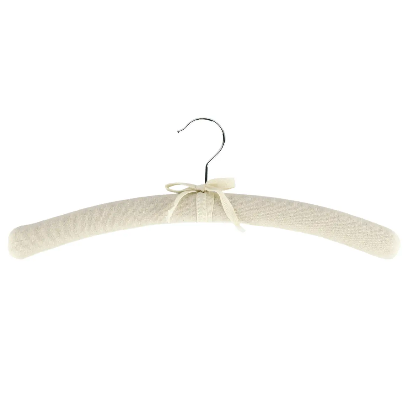 Hanger, 42 cm, 4 pieces, soft, fabric / foam rubber, beige , image-0