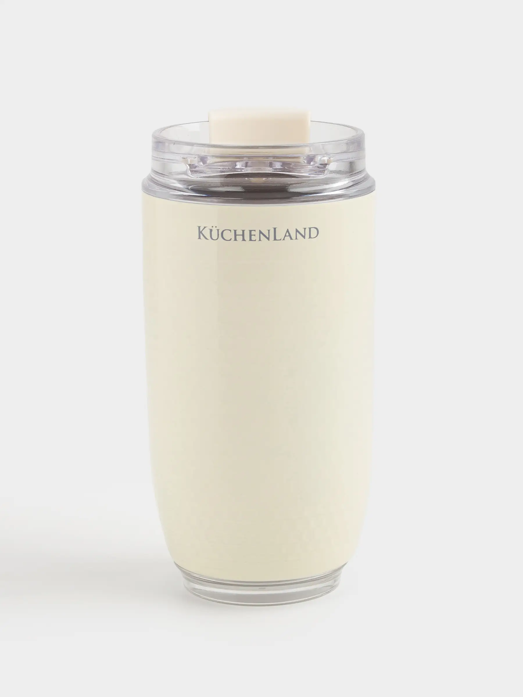 Thermo mug, 240 ml, steel / plastic, beige, Country, image-0