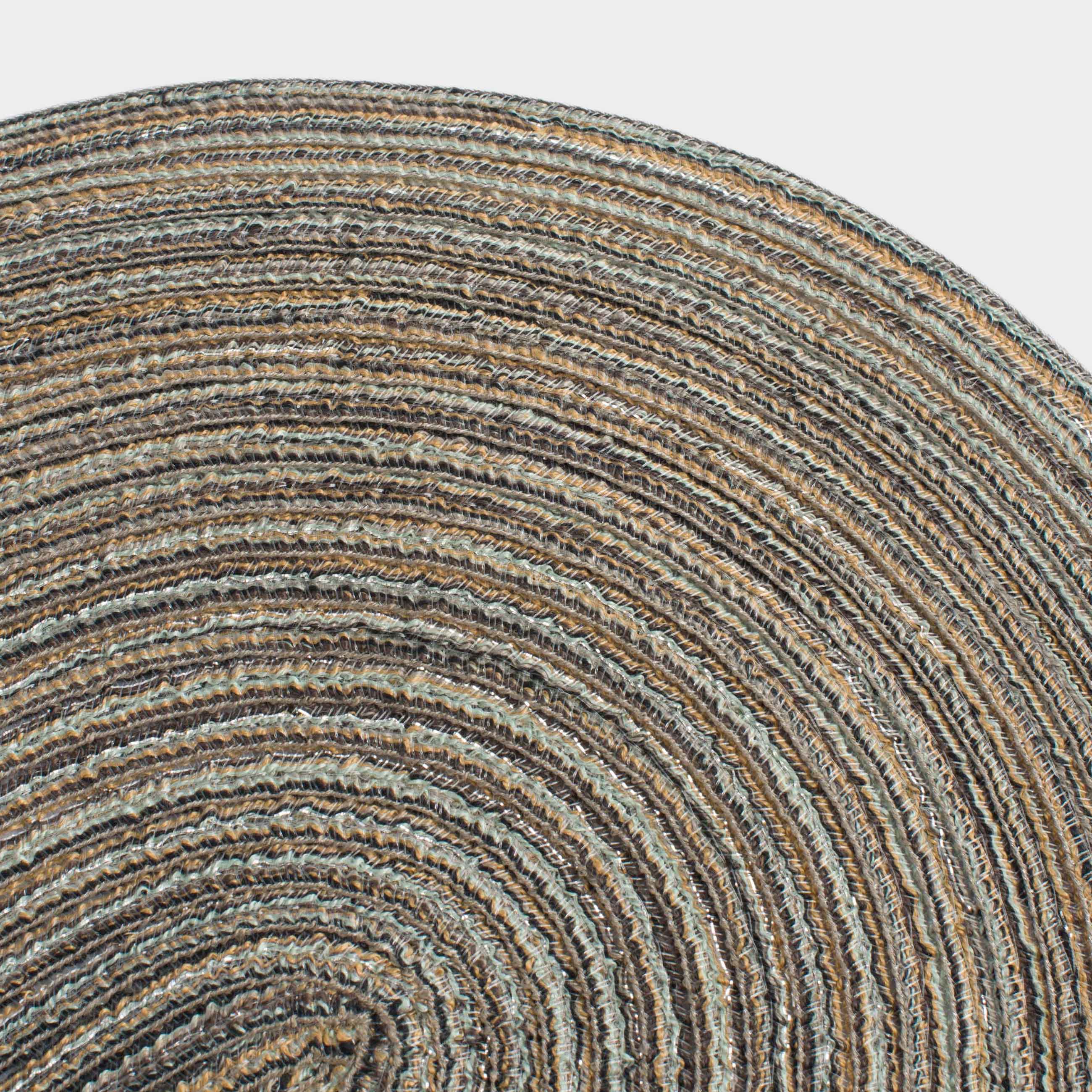 Placemat, 30x45 cm, polyester, oval, gray-brown, Rotary, image-1