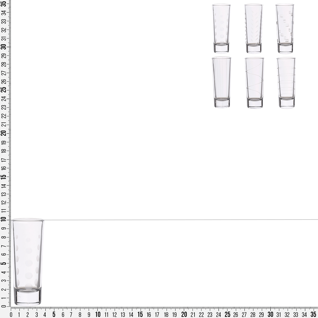 Drinking glass, 60 ml, 6 pcs, glass, Mixology, image-7