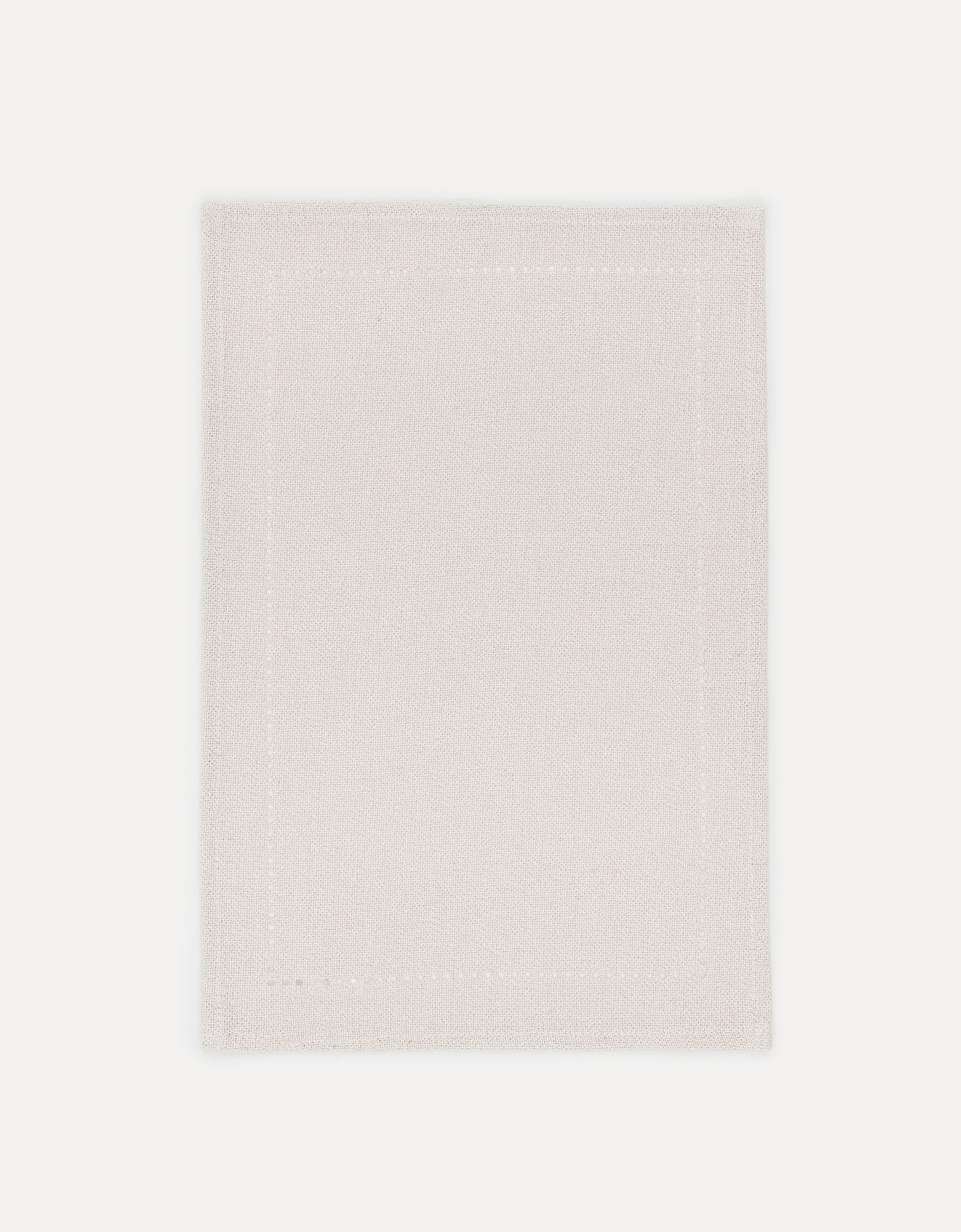 Napkin for appliances, 30x45 cm, polyester, rectangular, silver-cream, Hemstitch