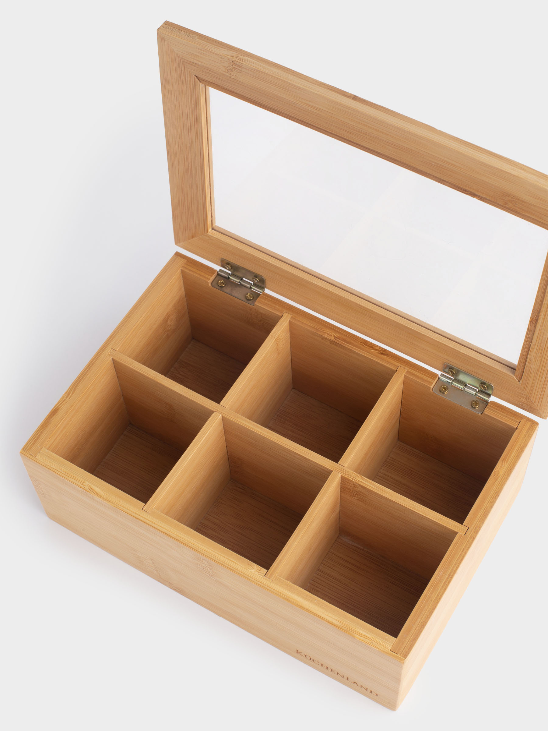 Tea box, 24x16 cm, 6 otd, bamboo, rectangular, Bamboo, image-5