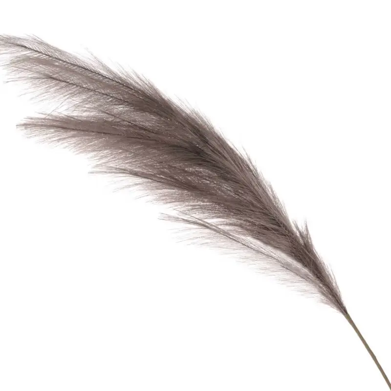 Decorative branch, 1,1 m, polyester, gray, Reed, Pampas