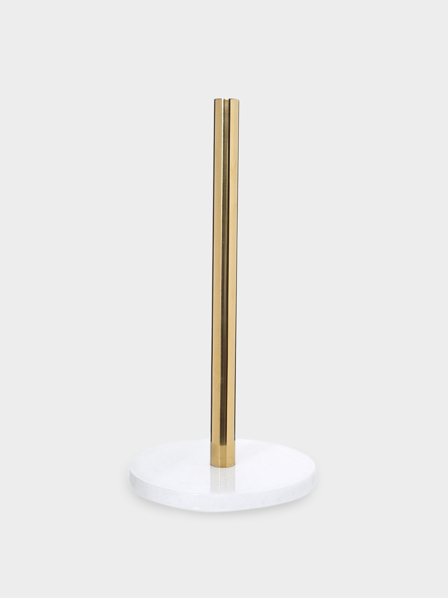 Paper towel holder, 32 cm, steel / marble, Golden white, Classic Marble, image-0