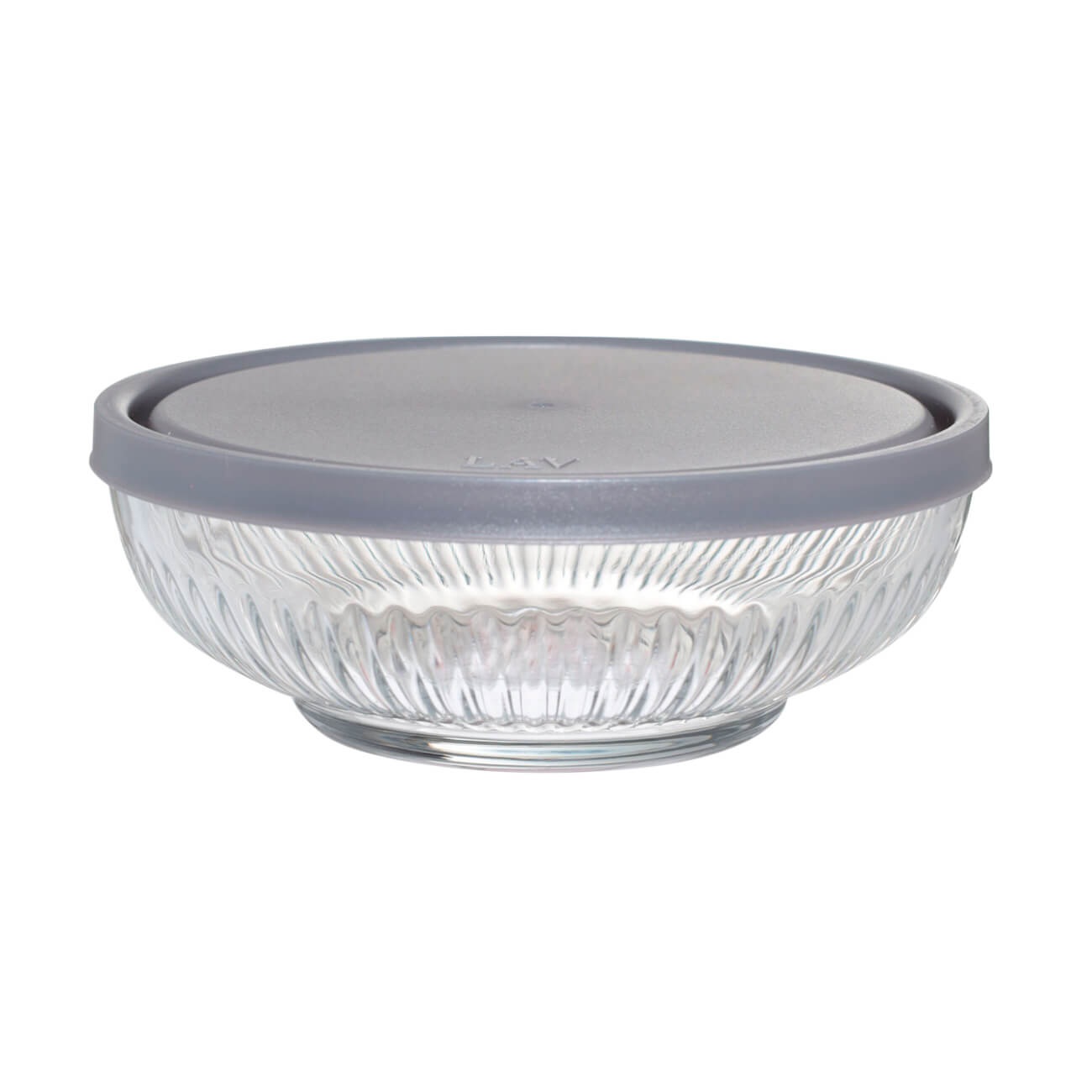 Salad bowl, 14x6 cm, 700 ml, with lid, glass R / plastic, Madeira