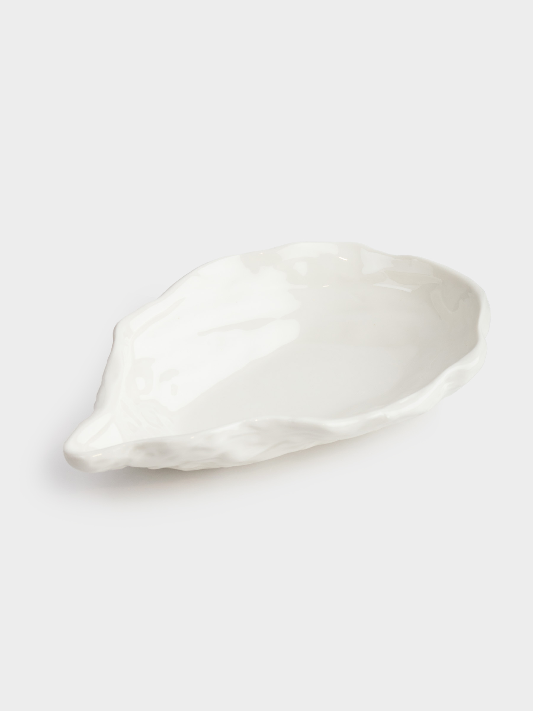 Dish, 23x14 cm, porcelain P, white, Oyster, Shellfish, image-0