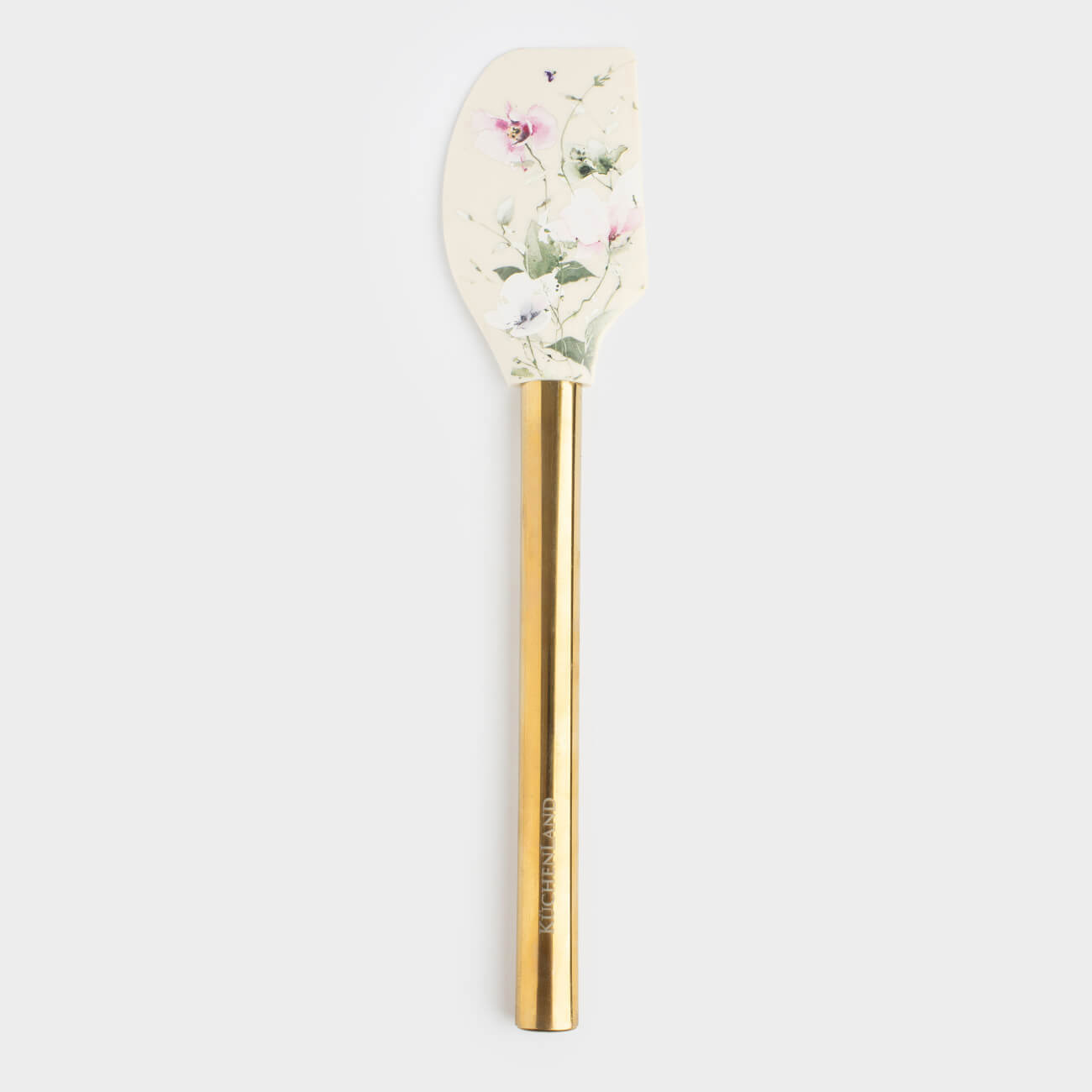 Spatula, 30 cm, silicone / steel, Lilac flowers, Floret