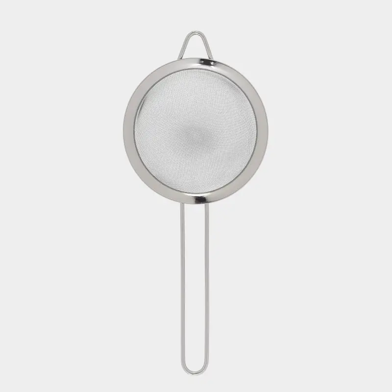 Sieve, 14 cm, with handle, steel, dark grey, Titanium, image-0