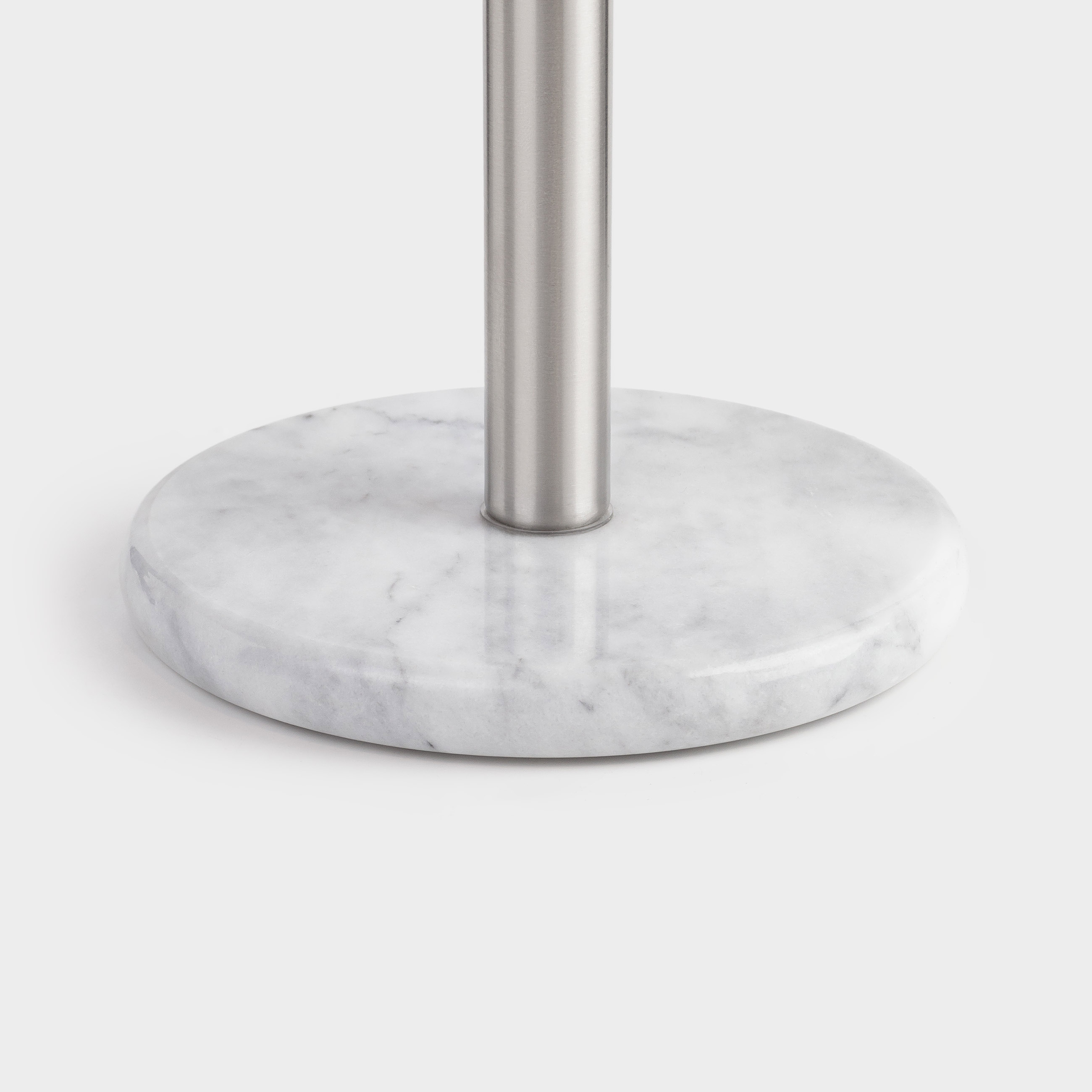 Paper towel holder, 32 cm, Steel / Marble, Silver, Crystal, Classic Marble