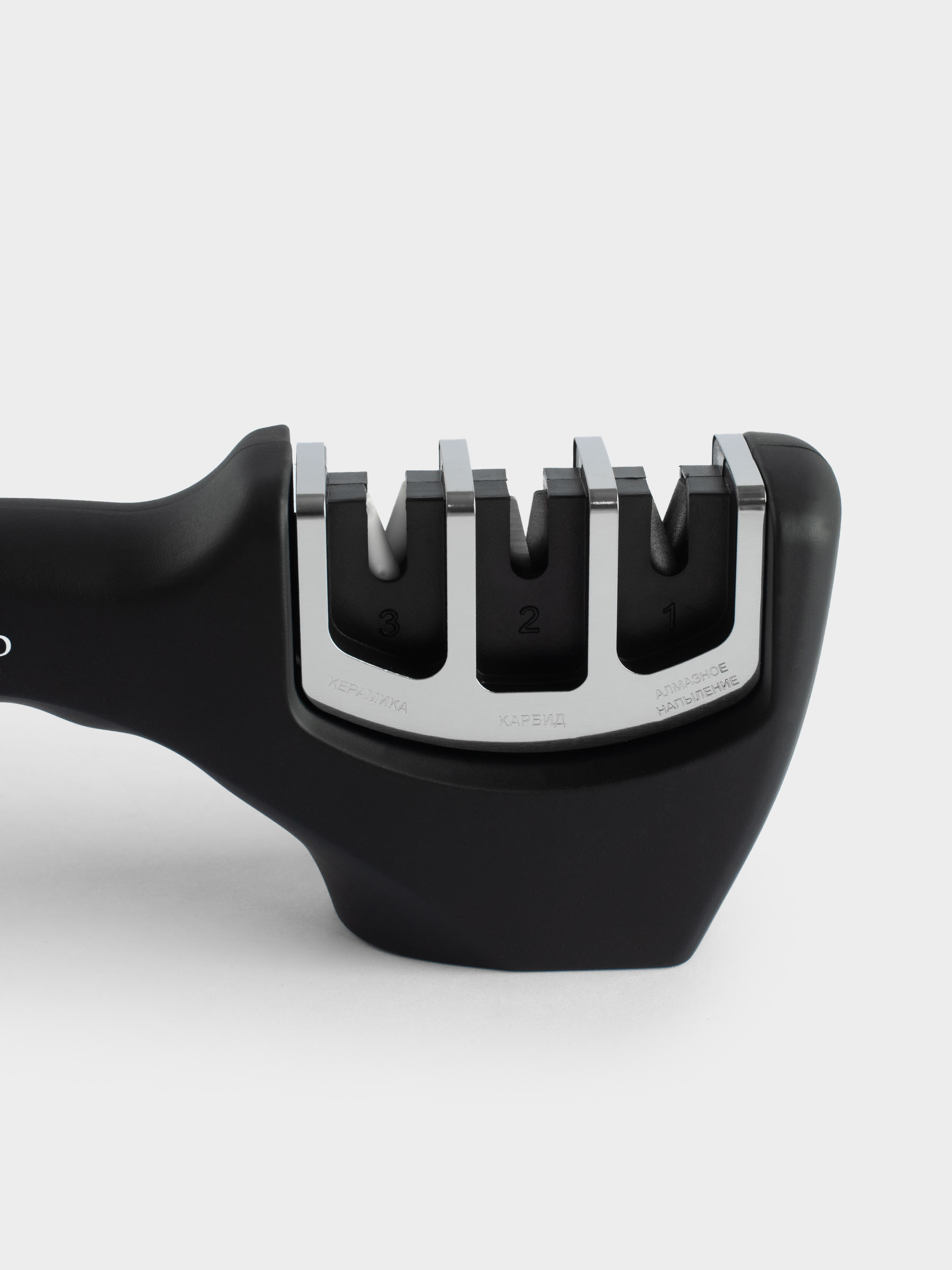 Knife Sharpener, 20 cm, 3-Stage sharpening, black, Accessories, image-3