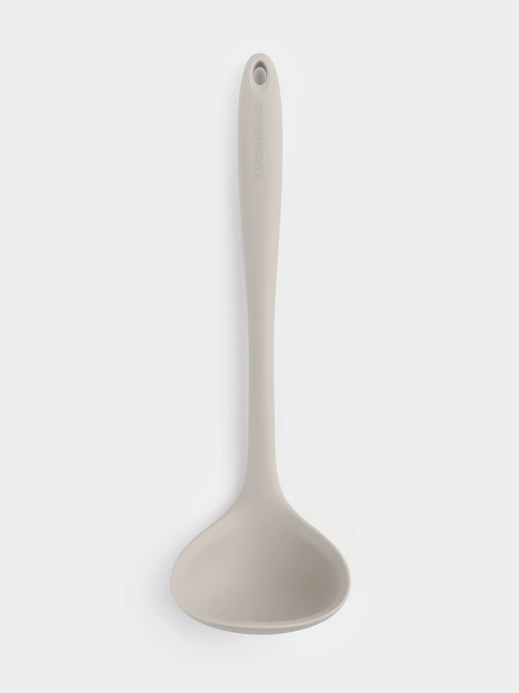 Ladle, 30 cm, silicone / nylon, beige, benefit