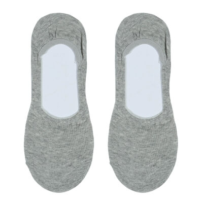 Women's track socks, Size 36-38, cotton / polyester, grey, Basic ,image-0