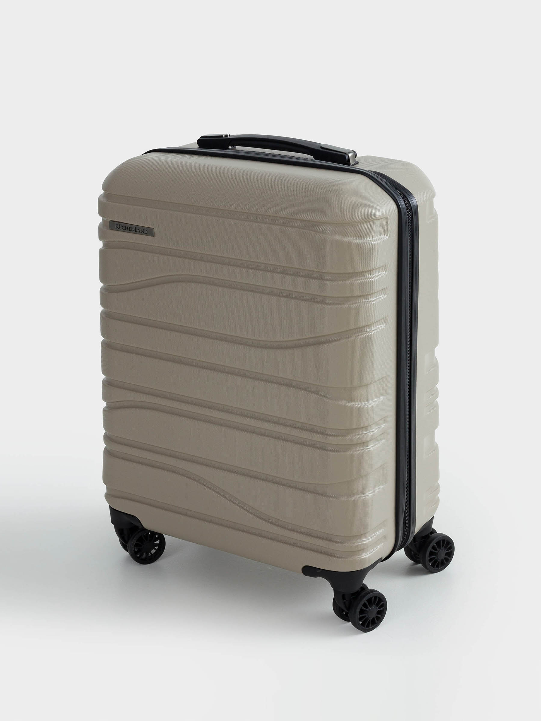 Suitcase S, 39x22x55 cm, 2.7 kg, plastic, beige, Travel comfort, image-4