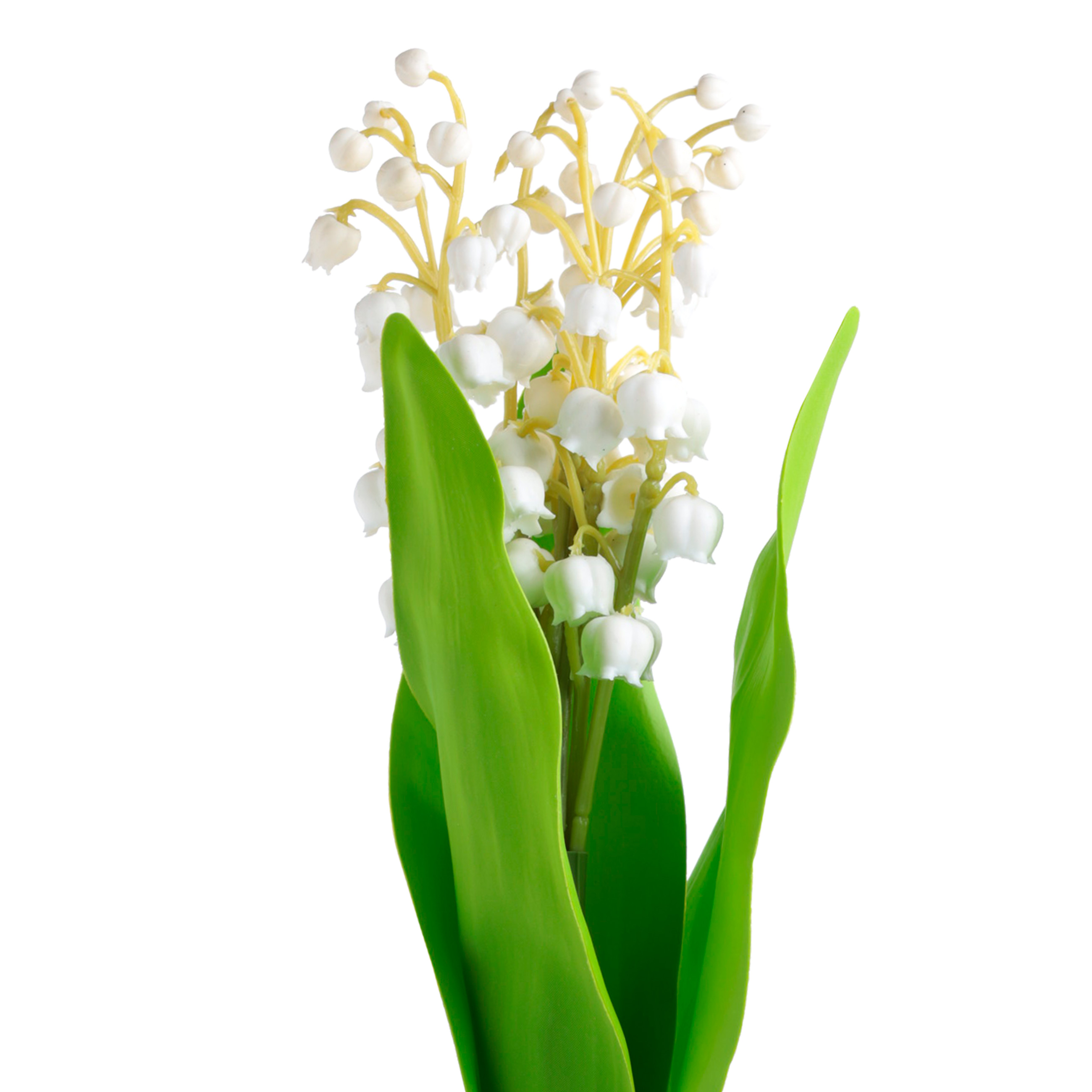 Artificial bouquet, 32 cm, rubber / metal, Lily of the valley, May-lily