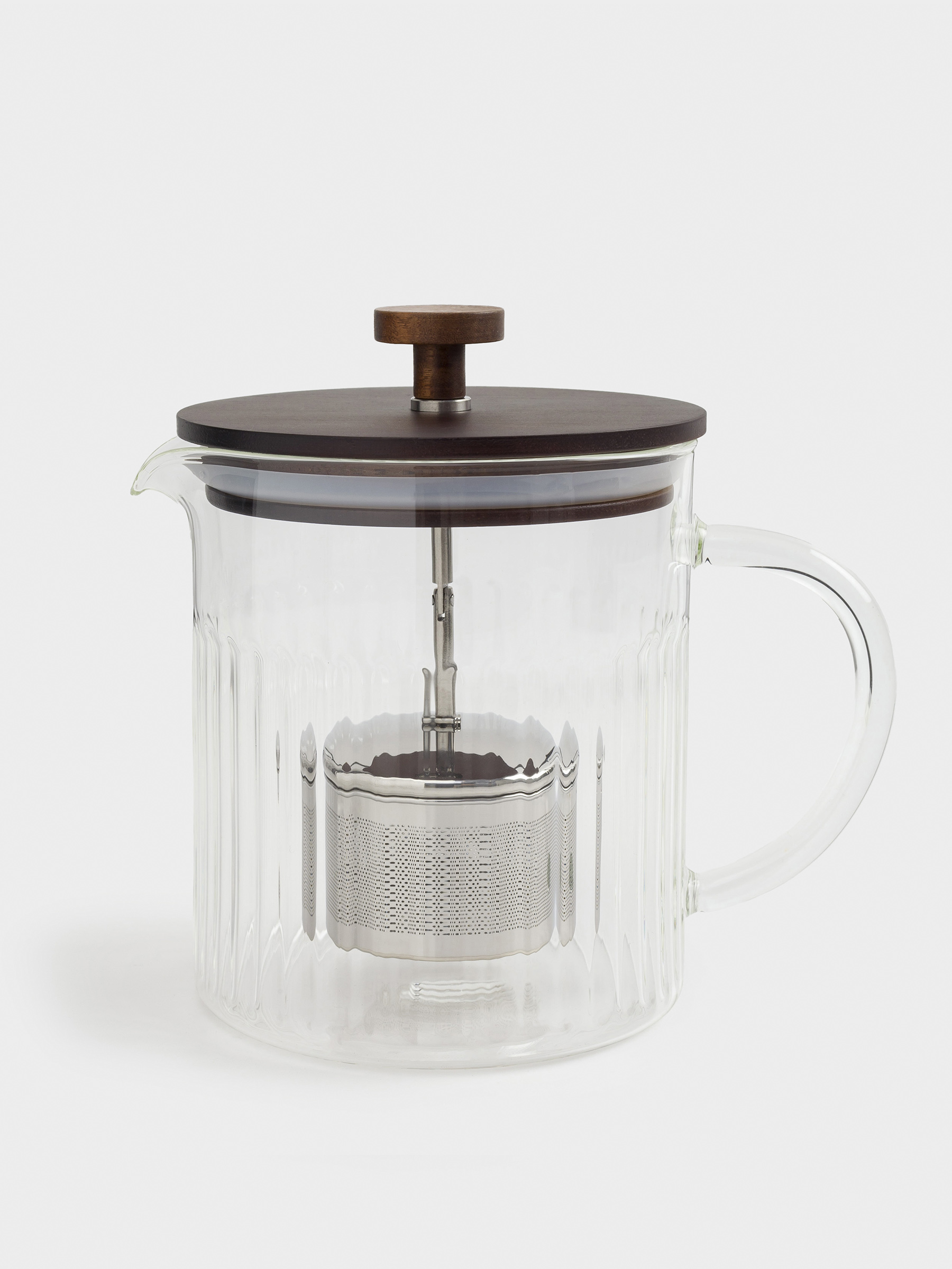 Teapot, 1 l, glass B / steel, Bell R, image-0