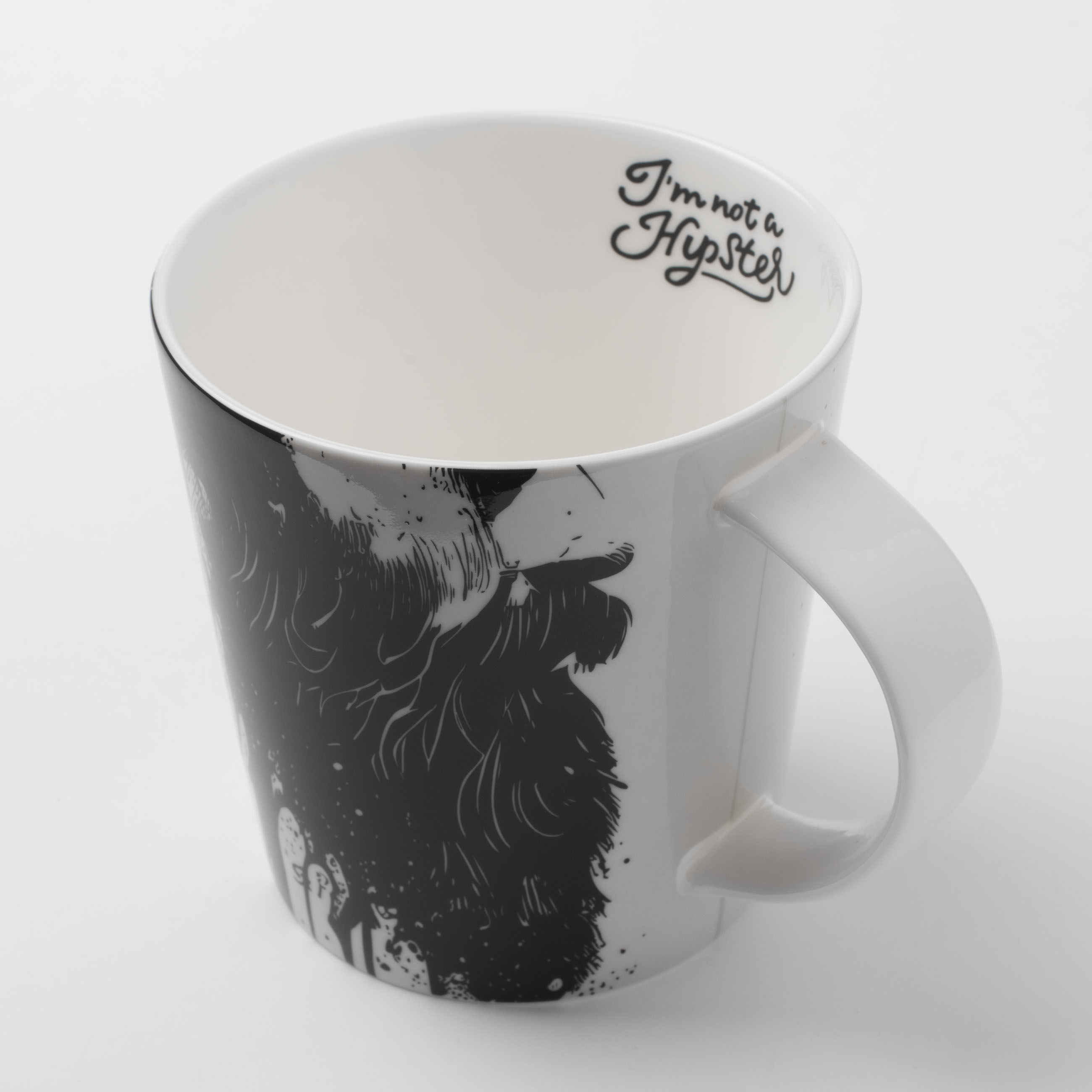 Mug, 450 ml, porcelain F, white, Beard, Brutal изображение № 3