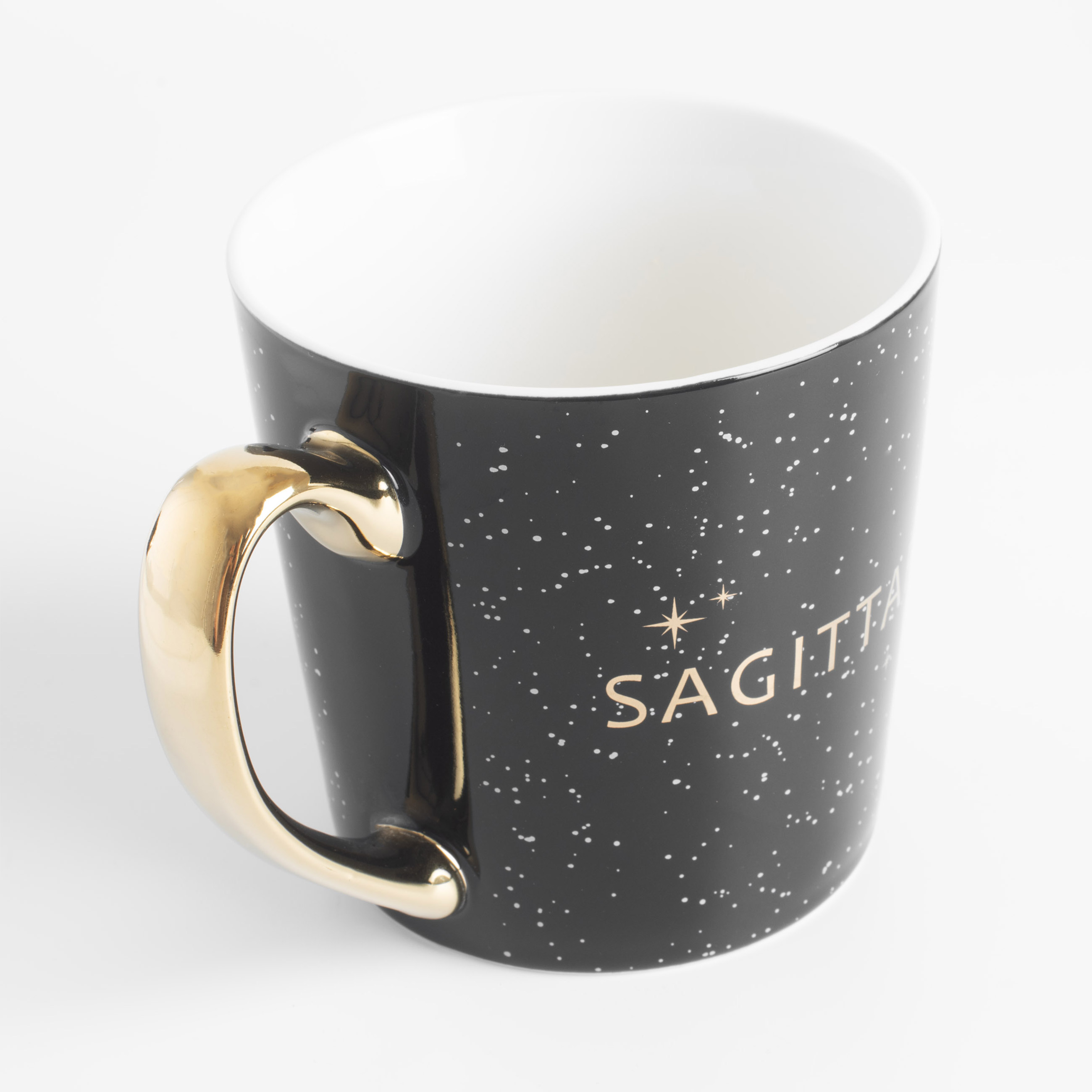 Mug, 500 ml, Porcelain N, black, Sagittarius, Zodiac, image-1