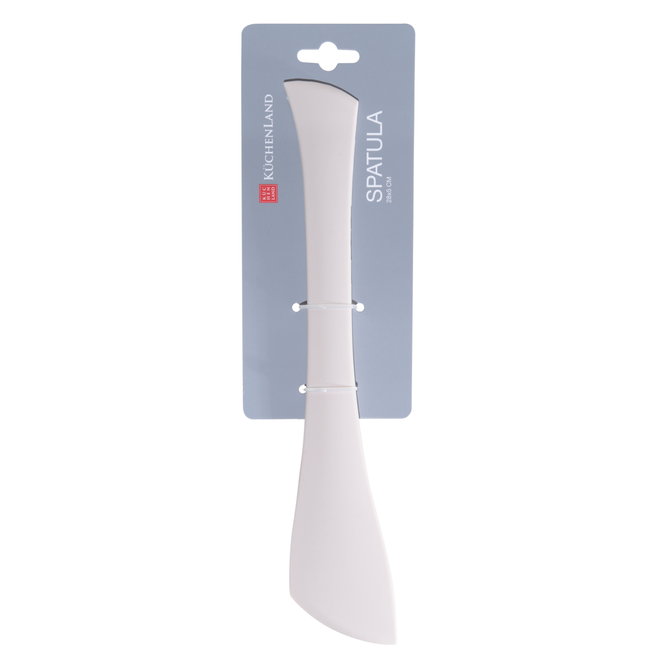 Spatula, 28 cm, double, silicone, beige