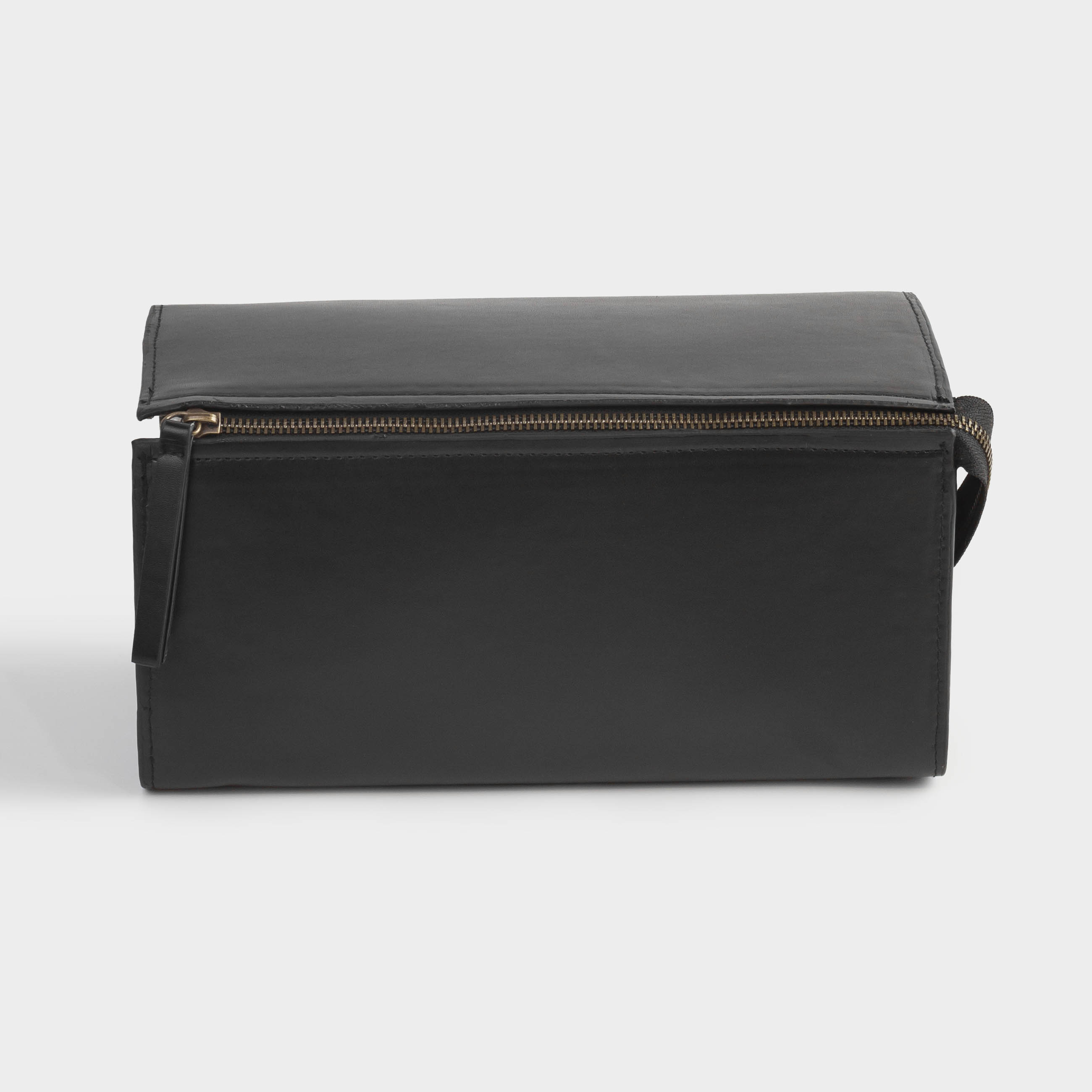 Cosmetic bag, 28x15 cm, polyurethane, black, Force, image-0