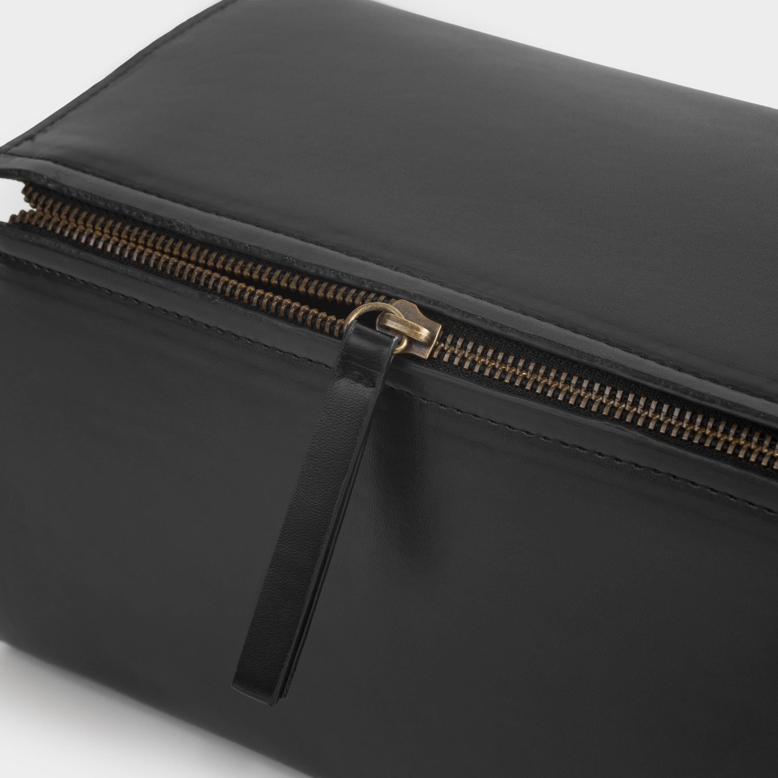 Cosmetic bag, 28x15 cm, polyurethane, black, Force, image-4