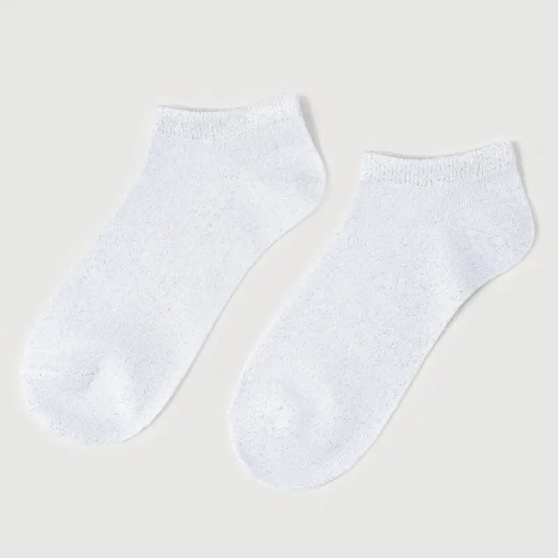 Women's socks, p. 36-38, cotton / polyester, white, Glint