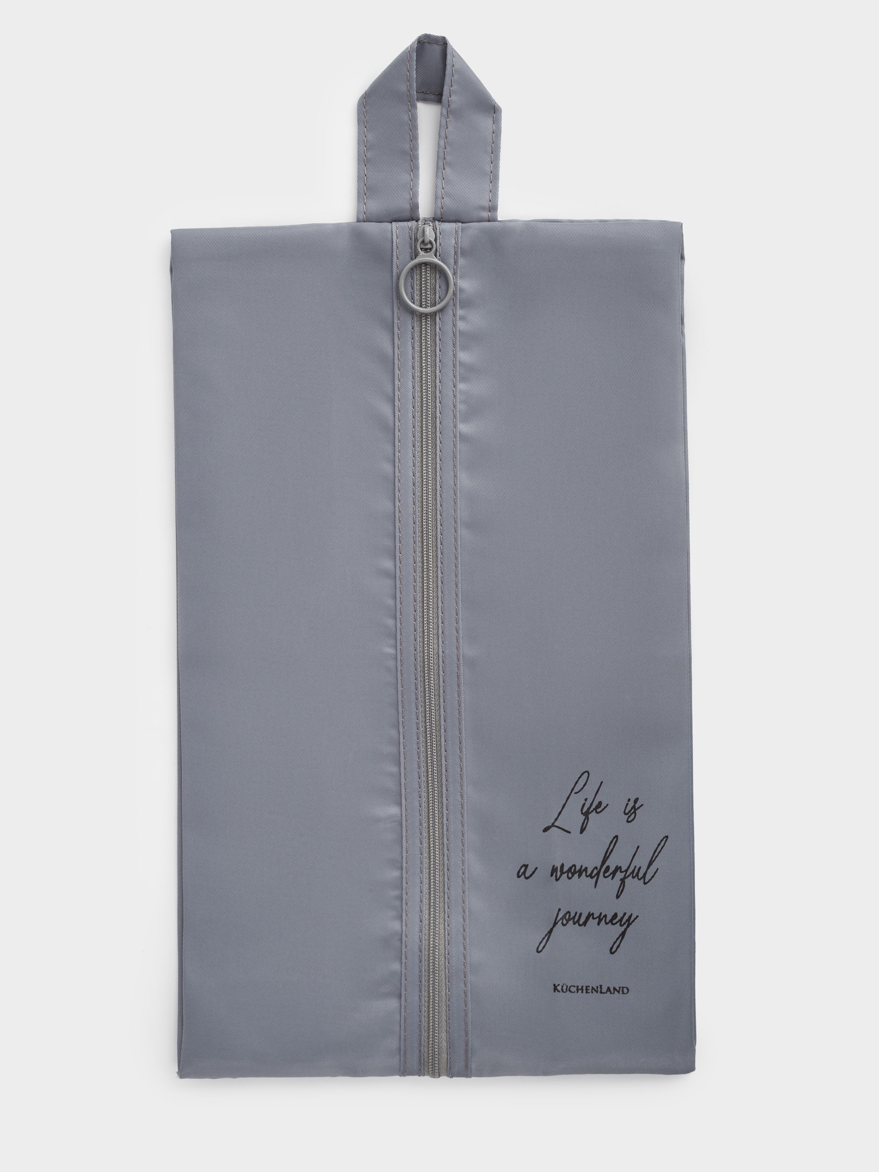Shoe organizer, 34x20 cm, twill, grey, Travel comfort, image-0
