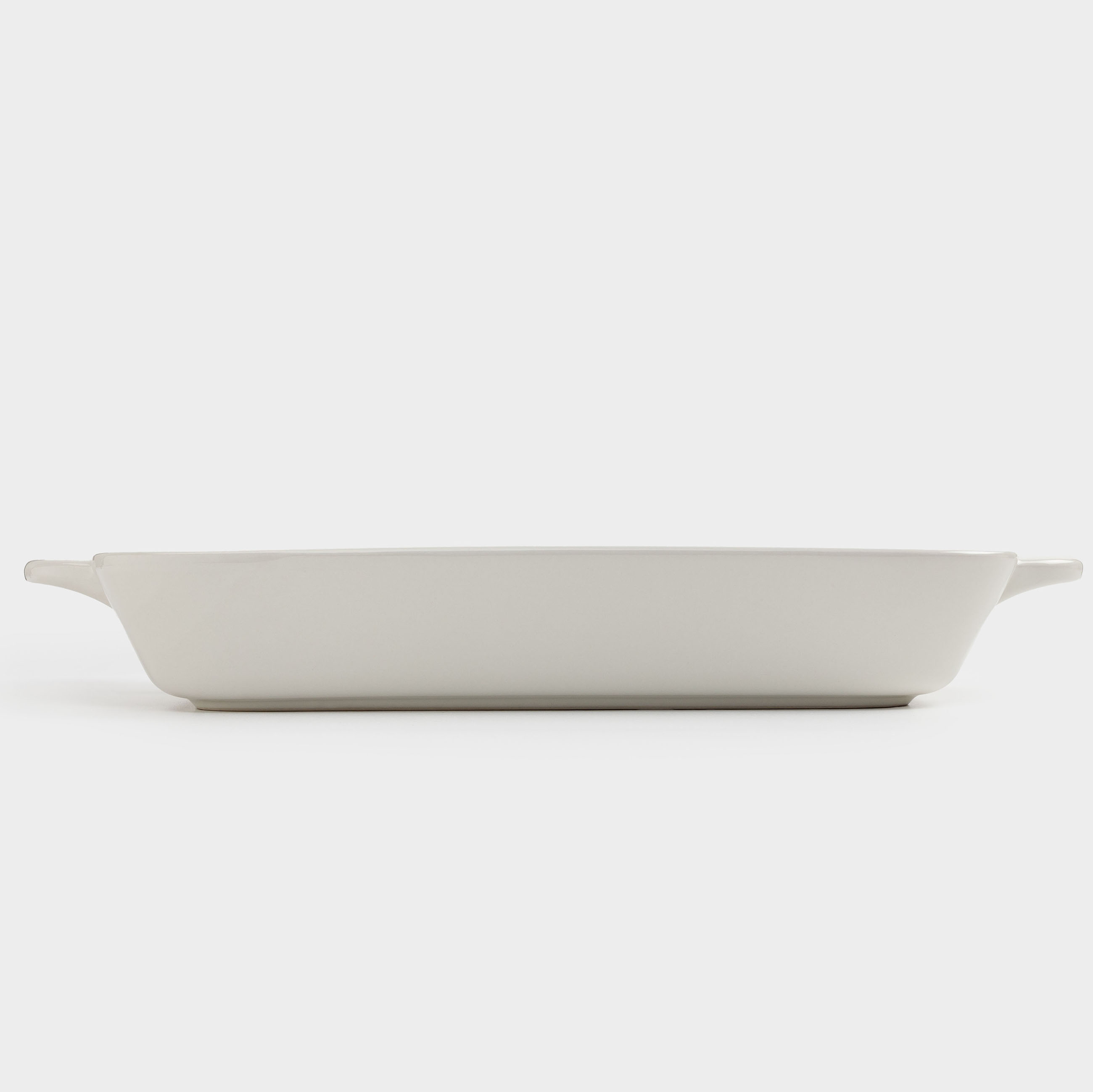 Baking dish, 34x24 cm, ceramic, rectangular, milk, Cakes ivory