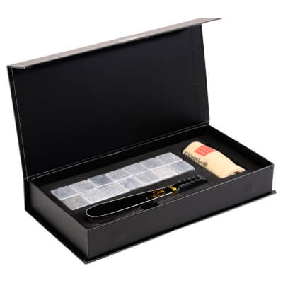 Set of beverage cooling cubes, 16 pr, with tongs, steatite / steel, BAR ,image-0