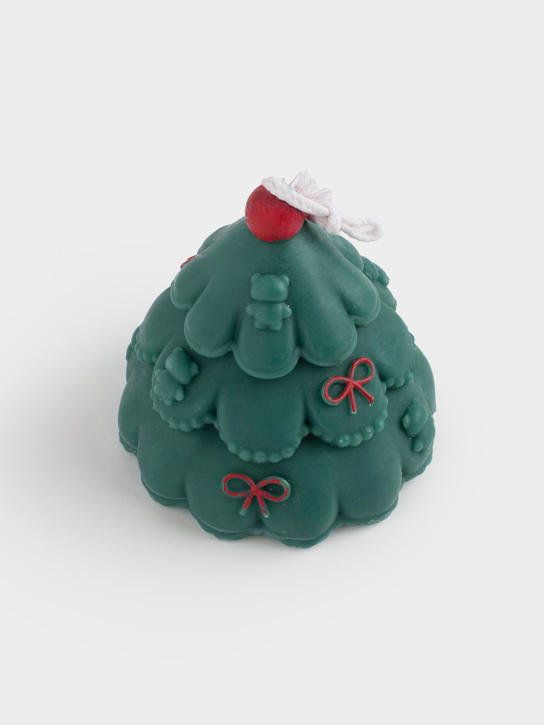 Candle, 7 cm, green, Christmas tree, Fir candle, image-1