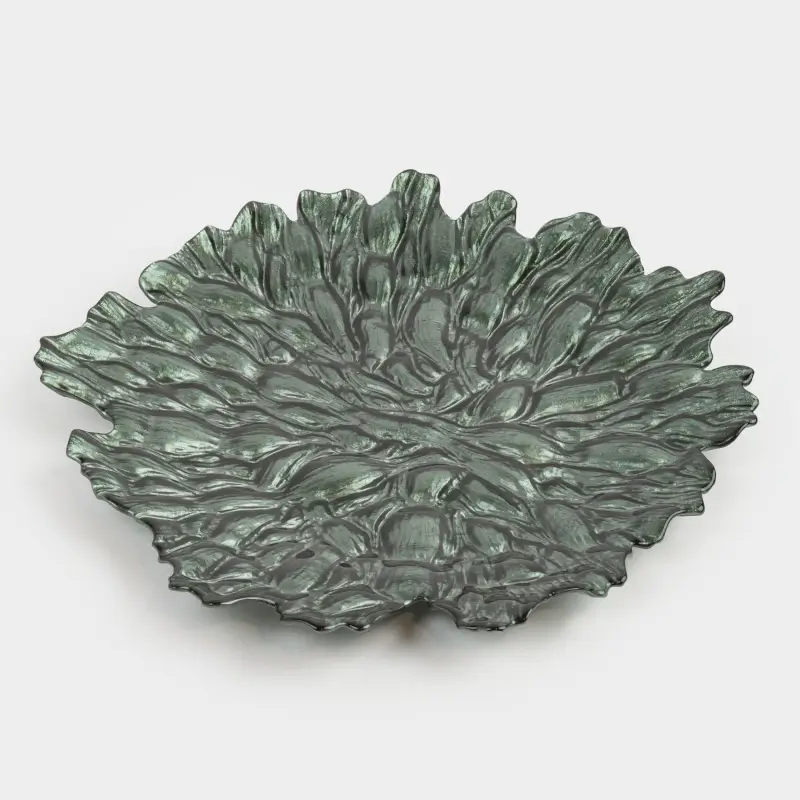 Dish, 33 cm, glass R, green, Pion color ,image-0